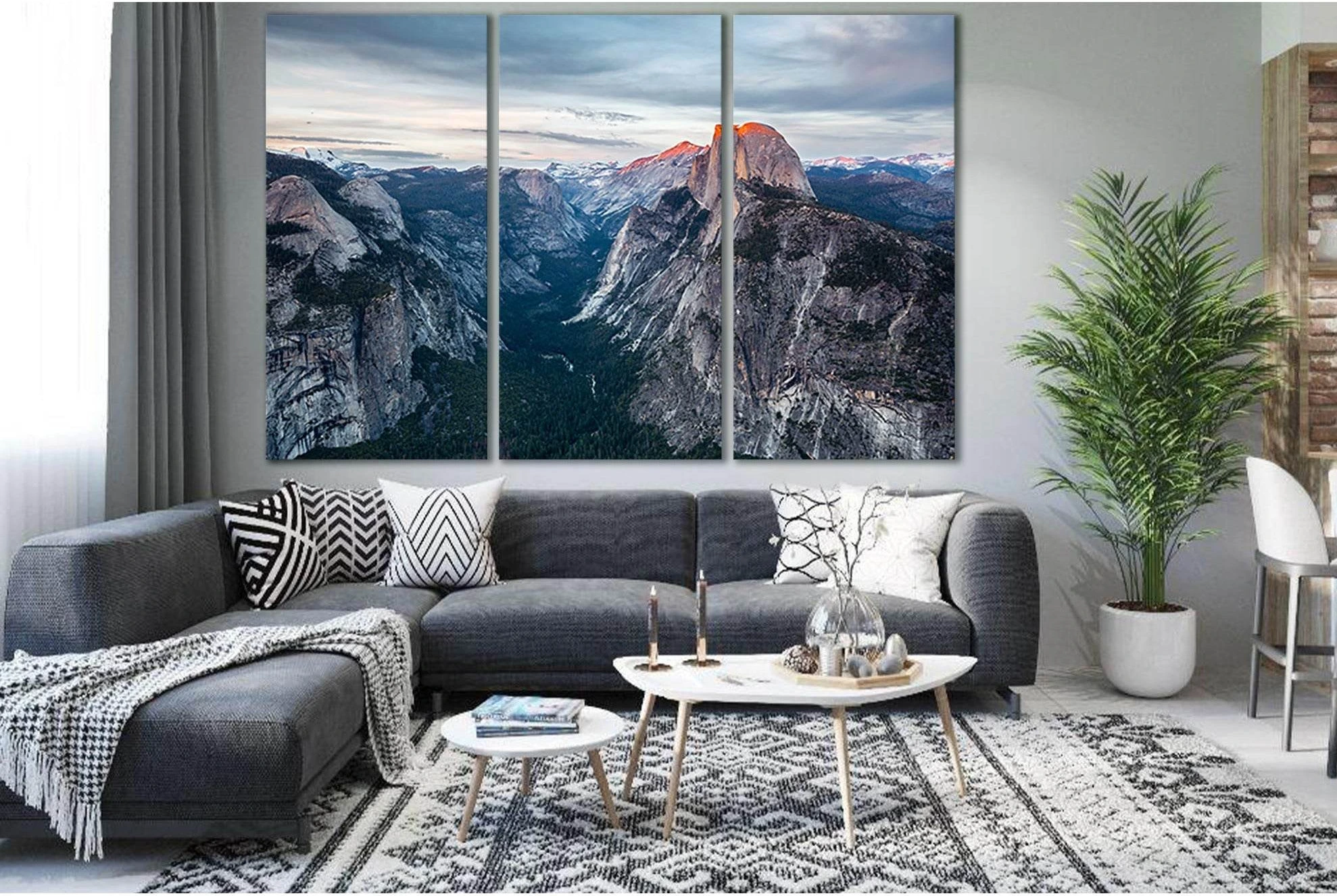 Glacier Point №SL1334 Ready to Hang Canvas Print - Zellart Canvas Prints 0new, ALL_Products, Glacials
