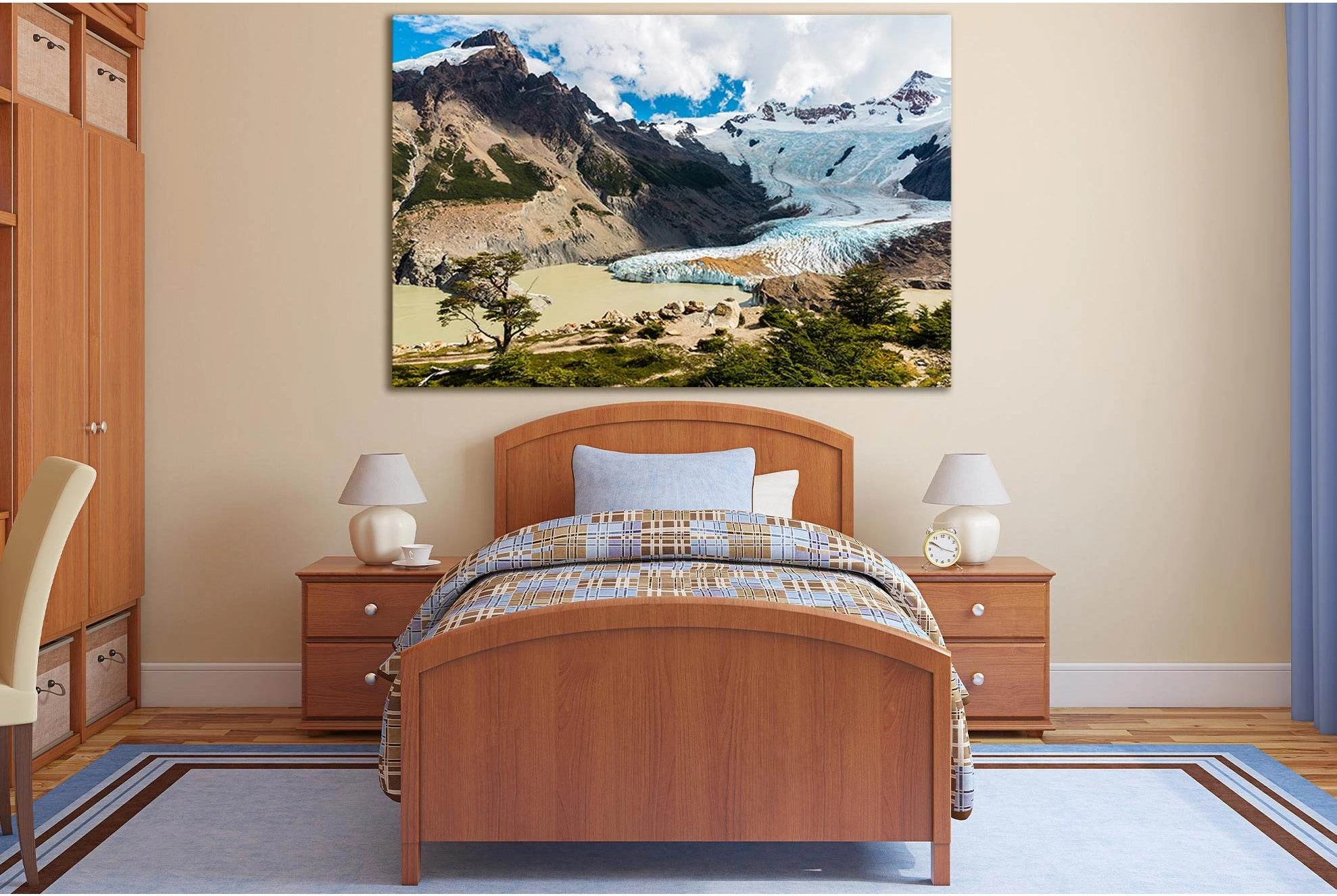 Glacier Southern Patagonian №SL1347 Ready to Hang Canvas Print - Zellart Canvas Prints 0new, ALL_Products, Glacials