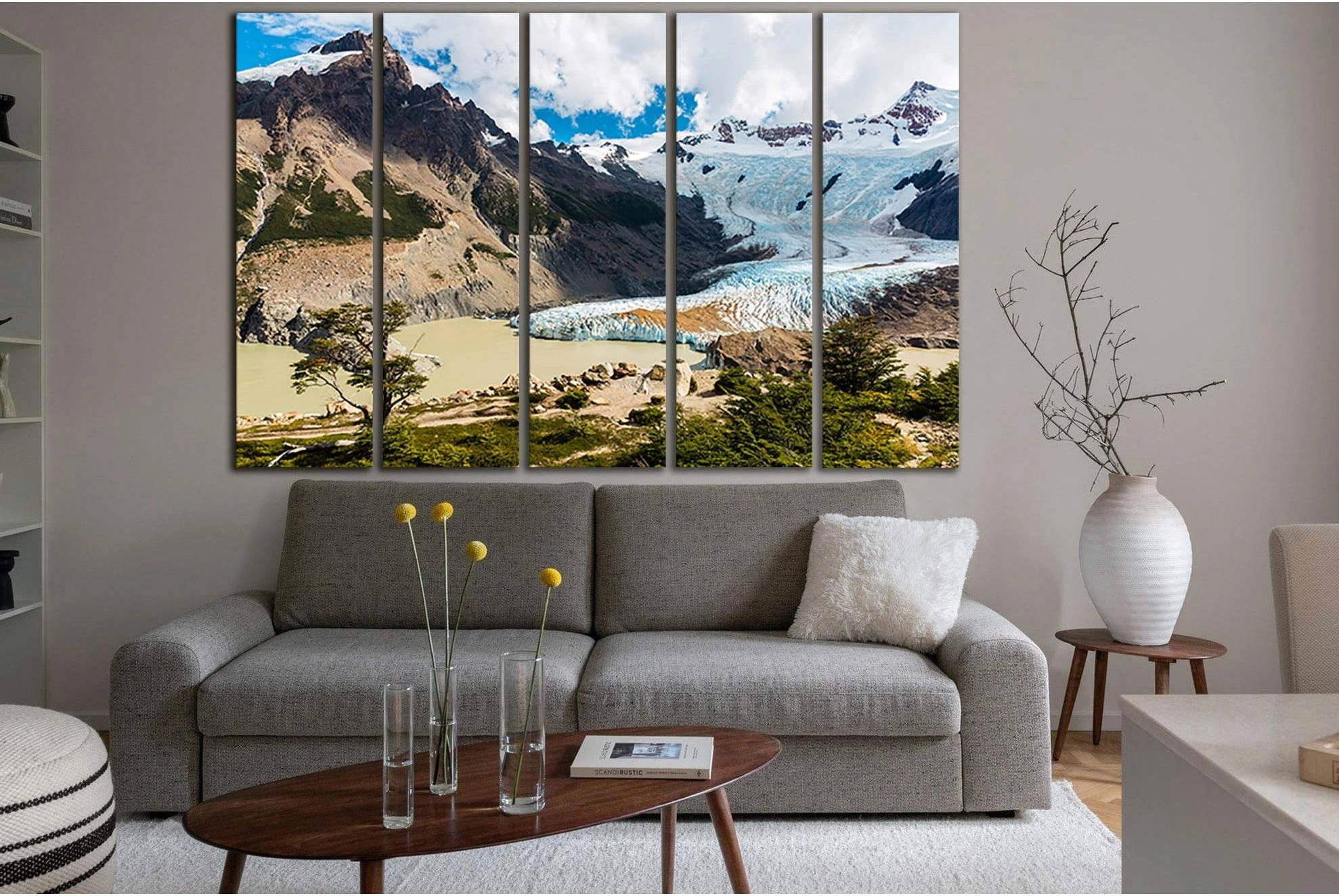 Glacier Southern Patagonian №SL1347 Ready to Hang Canvas Print - Zellart Canvas Prints 0new, ALL_Products, Glacials
