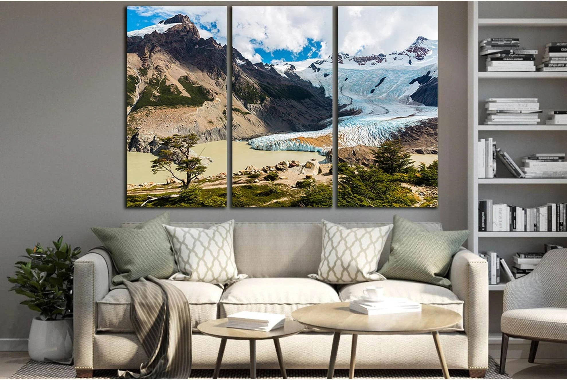 Glacier Southern Patagonian №SL1347 Ready to Hang Canvas Print - Zellart Canvas Prints 0new, ALL_Products, Glacials