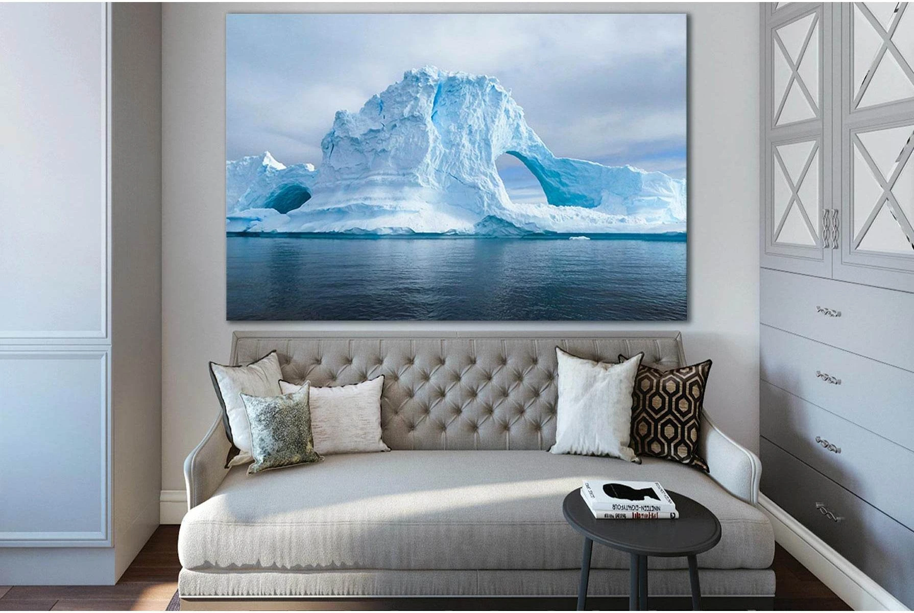 Glaciers And The Icebergs №SL1302 Ready to Hang Canvas Print - Zellart Canvas Prints 0new, ALL_Products, Glacials