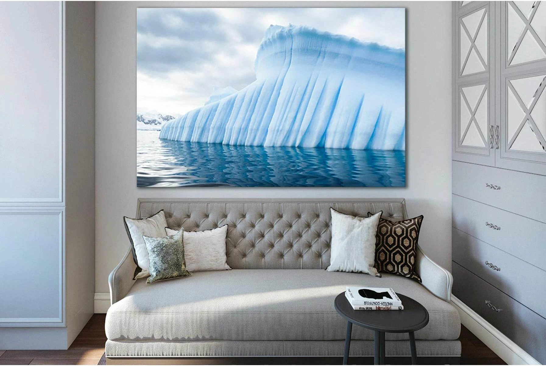 Glaciers And The Icebergs №SL1327 Ready to Hang Canvas Print - Zellart Canvas Prints 0new, ALL_Products, Glacials