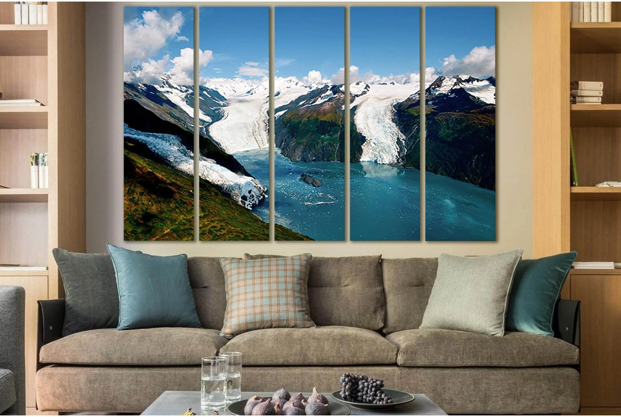 Glaciers №SL1329 Ready to Hang Canvas Print - Zellart Canvas Prints 0new, ALL_Products, Glacials