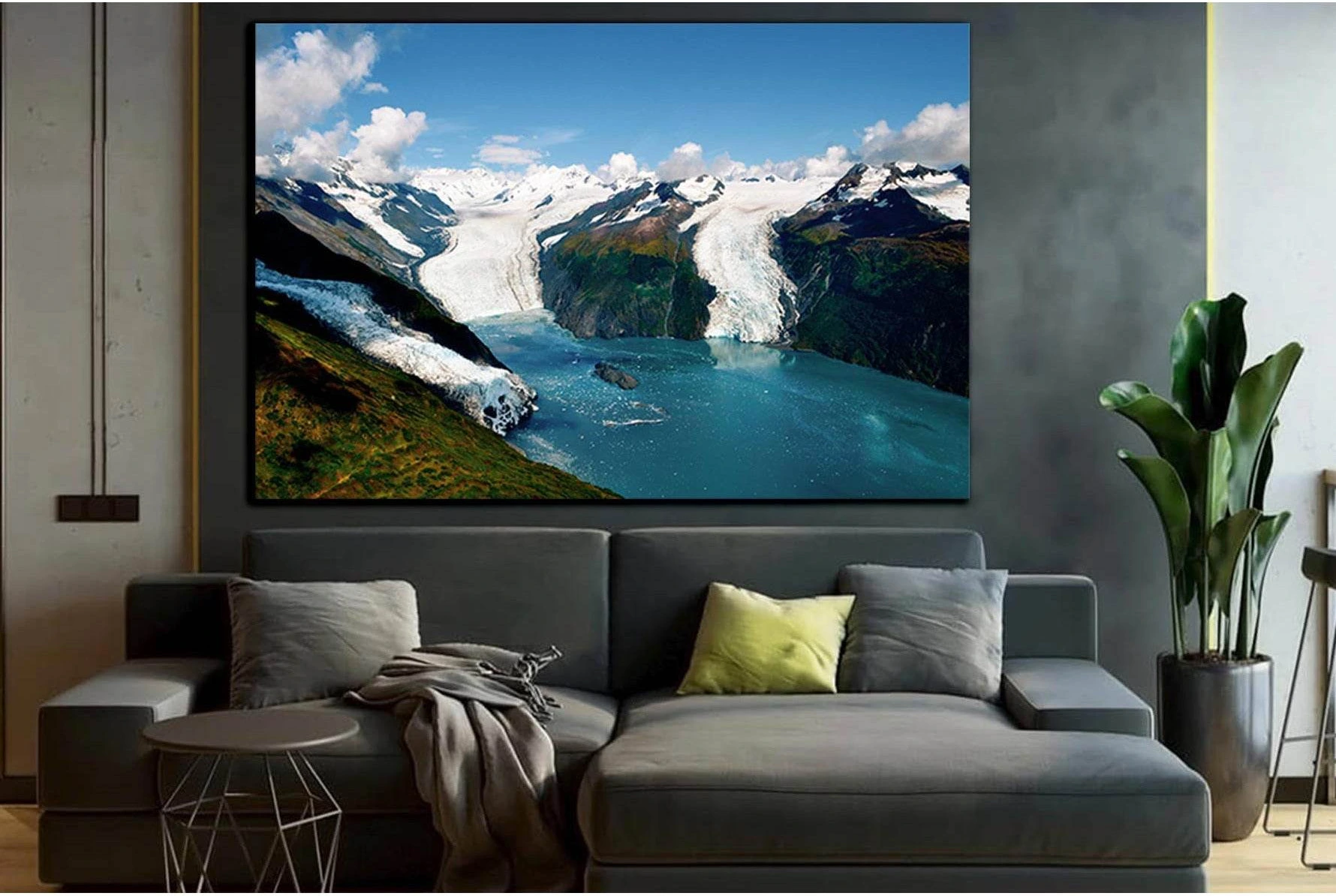 Glaciers №SL1329 Ready to Hang Canvas Print - Zellart Canvas Prints 0new, ALL_Products, Glacials