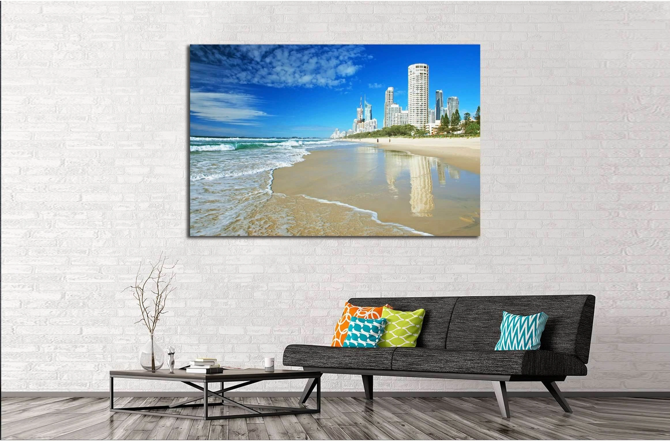 Goldcoast, Queensland, Australia №2231 Ready to Hang Canvas Print - Zellart Canvas Prints ALL_Products, s-2231