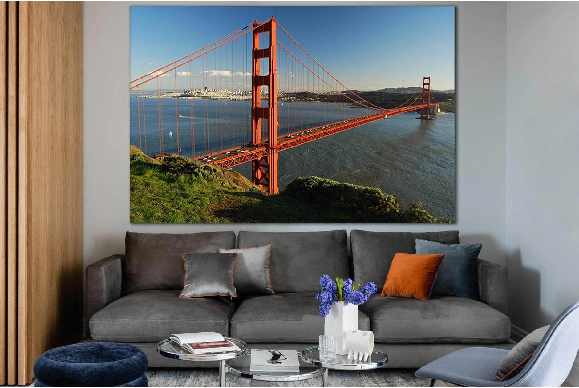 Golden Gate Bridge San Francisco №SL1091 Ready to Hang Canvas Print - Zellart Canvas Prints 0new, ALL_Products, Bridges Wall Art