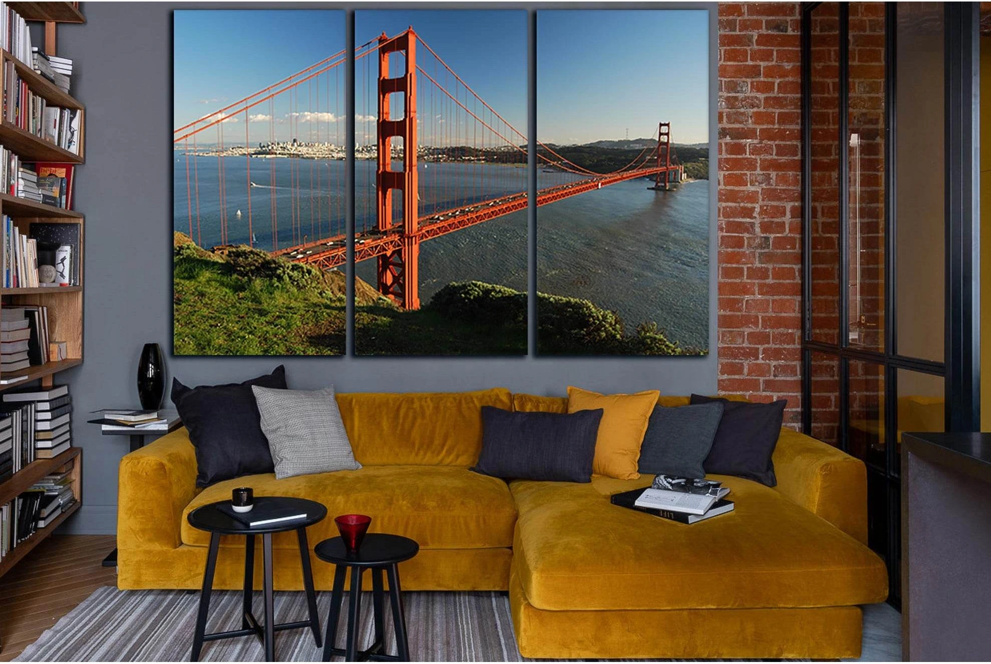 Golden Gate Bridge San Francisco №SL1091 Ready to Hang Canvas Print - Zellart Canvas Prints 0new, ALL_Products, Bridges Wall Art