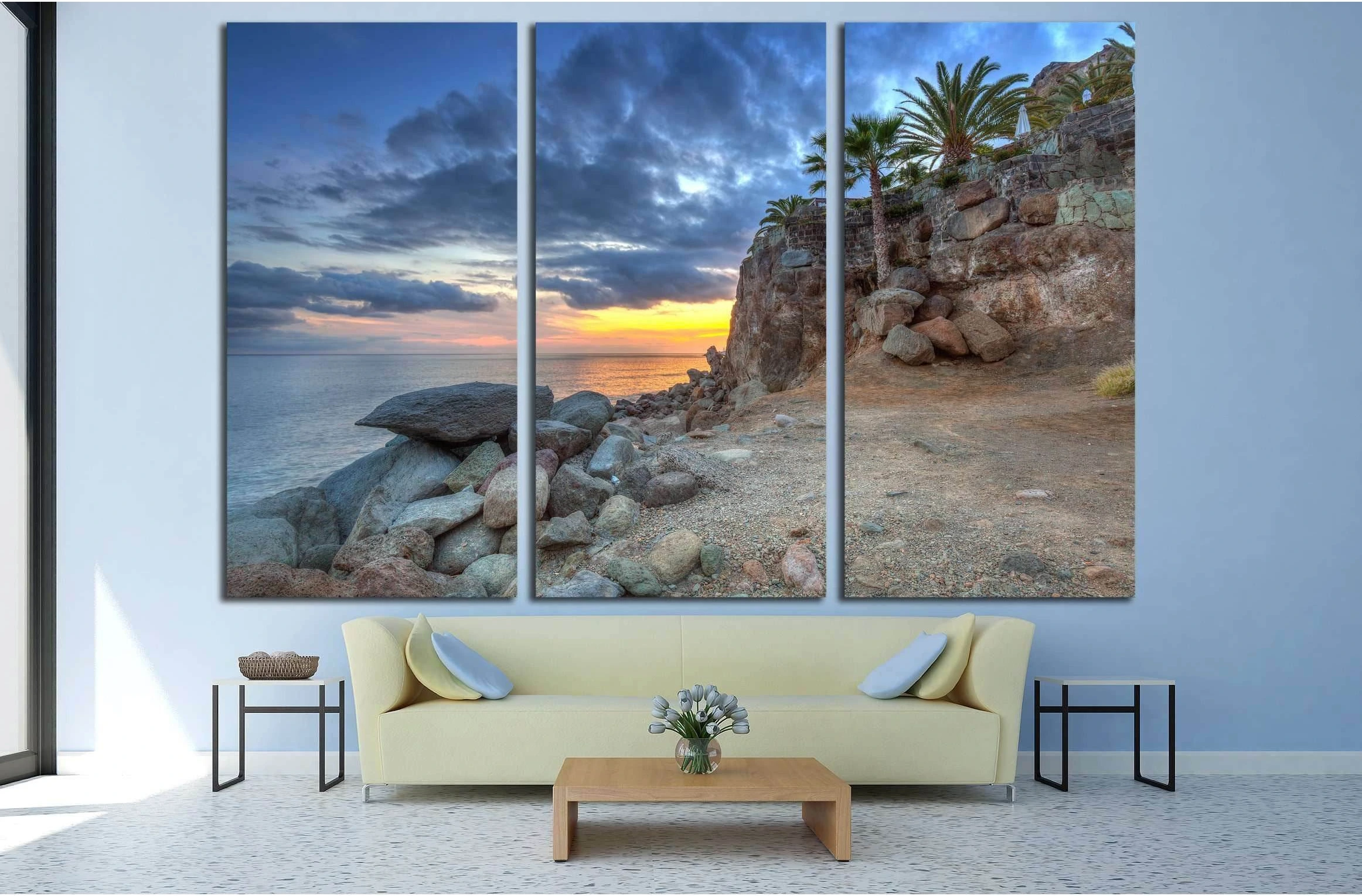 Gran Canaria island, Spain №3160 Ready to Hang Canvas Print - Zellart Canvas Prints ALL_Products, s-3160