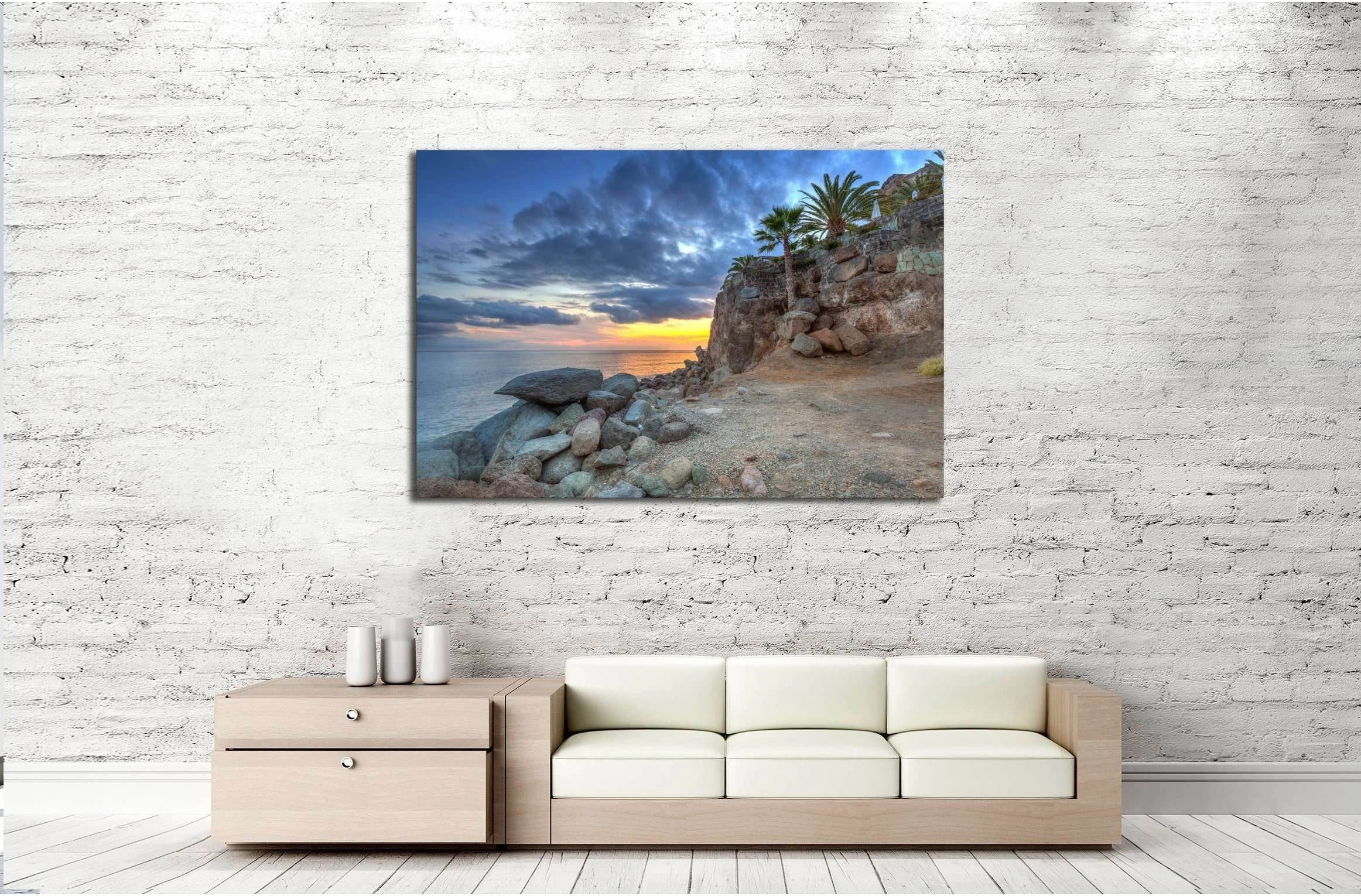 Gran Canaria island, Spain №3160 Ready to Hang Canvas Print - Zellart Canvas Prints ALL_Products, s-3160