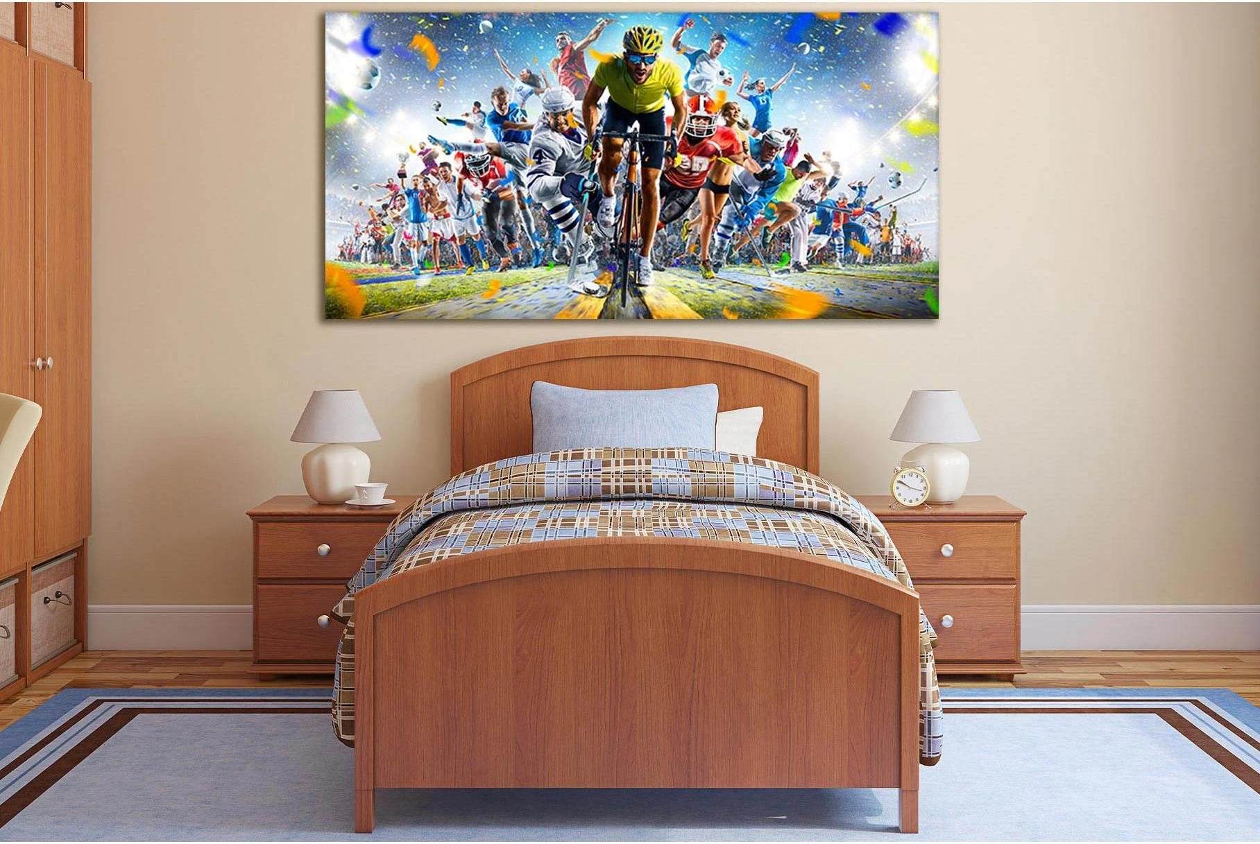 Grand Arena Sports Collage №SL955 Ready to Hang Canvas Print - Zellart Canvas Prints 0new, ALL_Products, Sports & Motivation