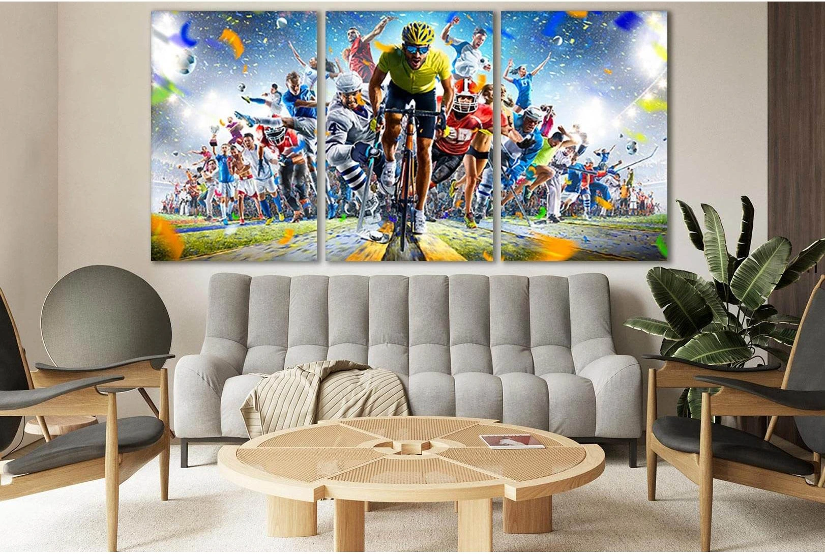 Grand Arena Sports Collage №SL955 Ready to Hang Canvas Print - Zellart Canvas Prints 0new, ALL_Products, Sports & Motivation