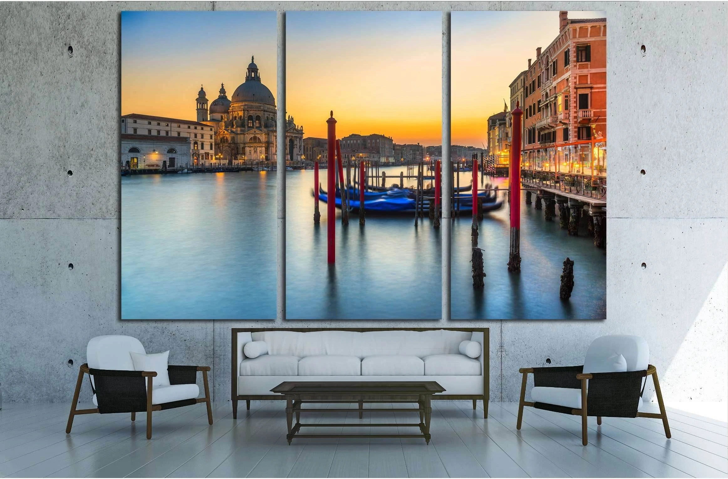 Grand Canal and Basilica Santa Maria della Salute, Venice, Italy №3038 Ready to Hang Canvas Print - Zellart Canvas Prints ALL_Products, s-3038
