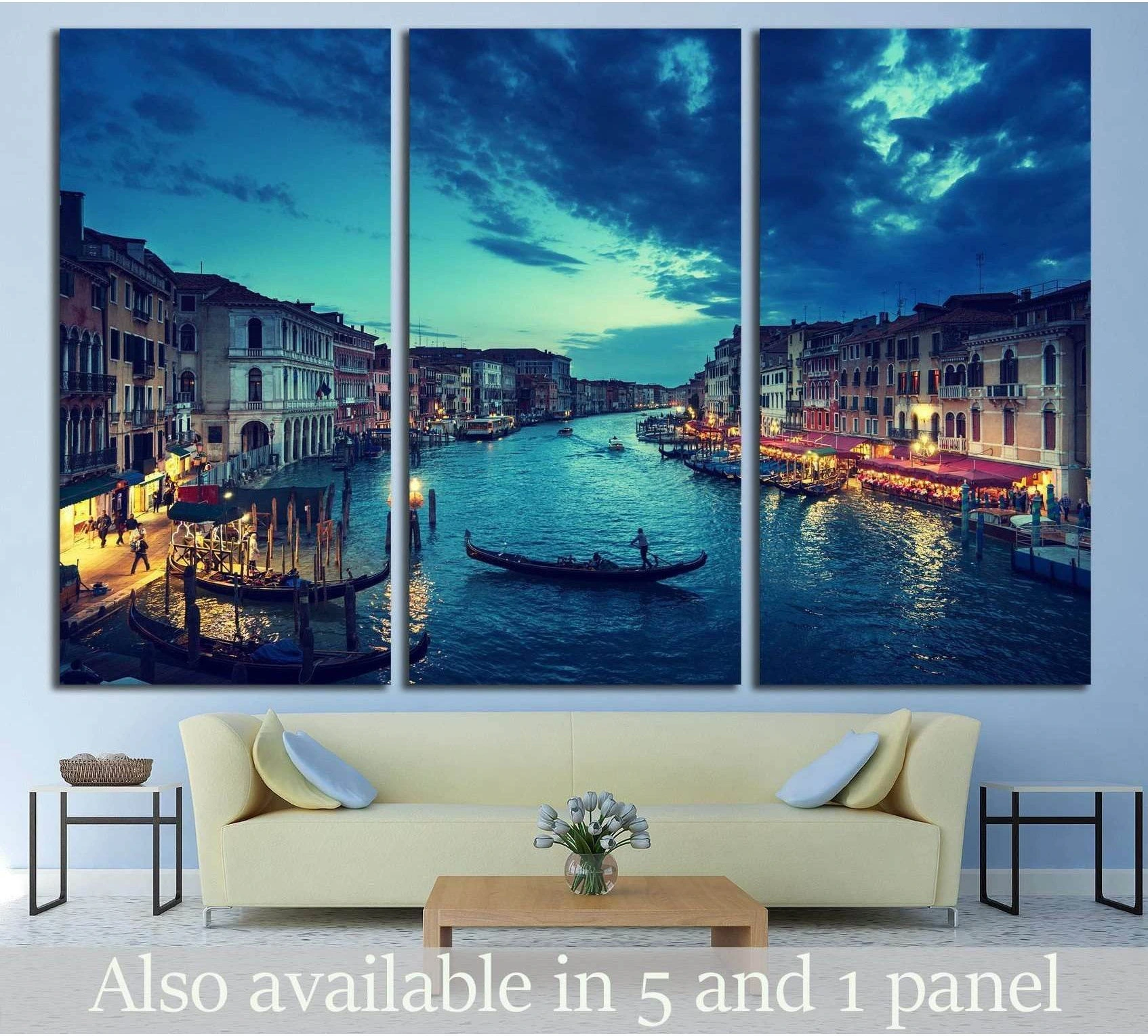 Grand Canal, Venice, Italy №798 Ready to Hang Canvas Print - Zellart Canvas Prints ALL_Products, s-798