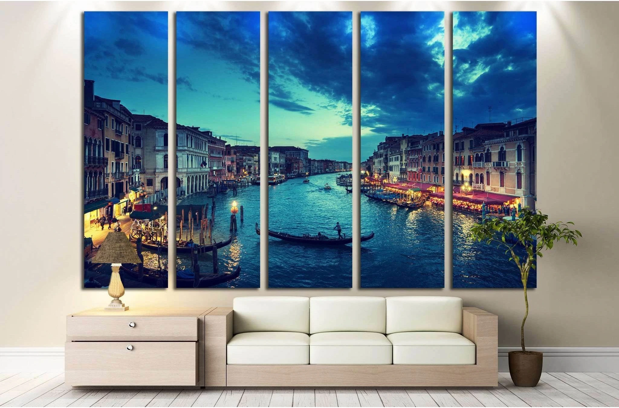 Grand Canal, Venice, Italy №798 Ready to Hang Canvas Print - Zellart Canvas Prints ALL_Products, s-798