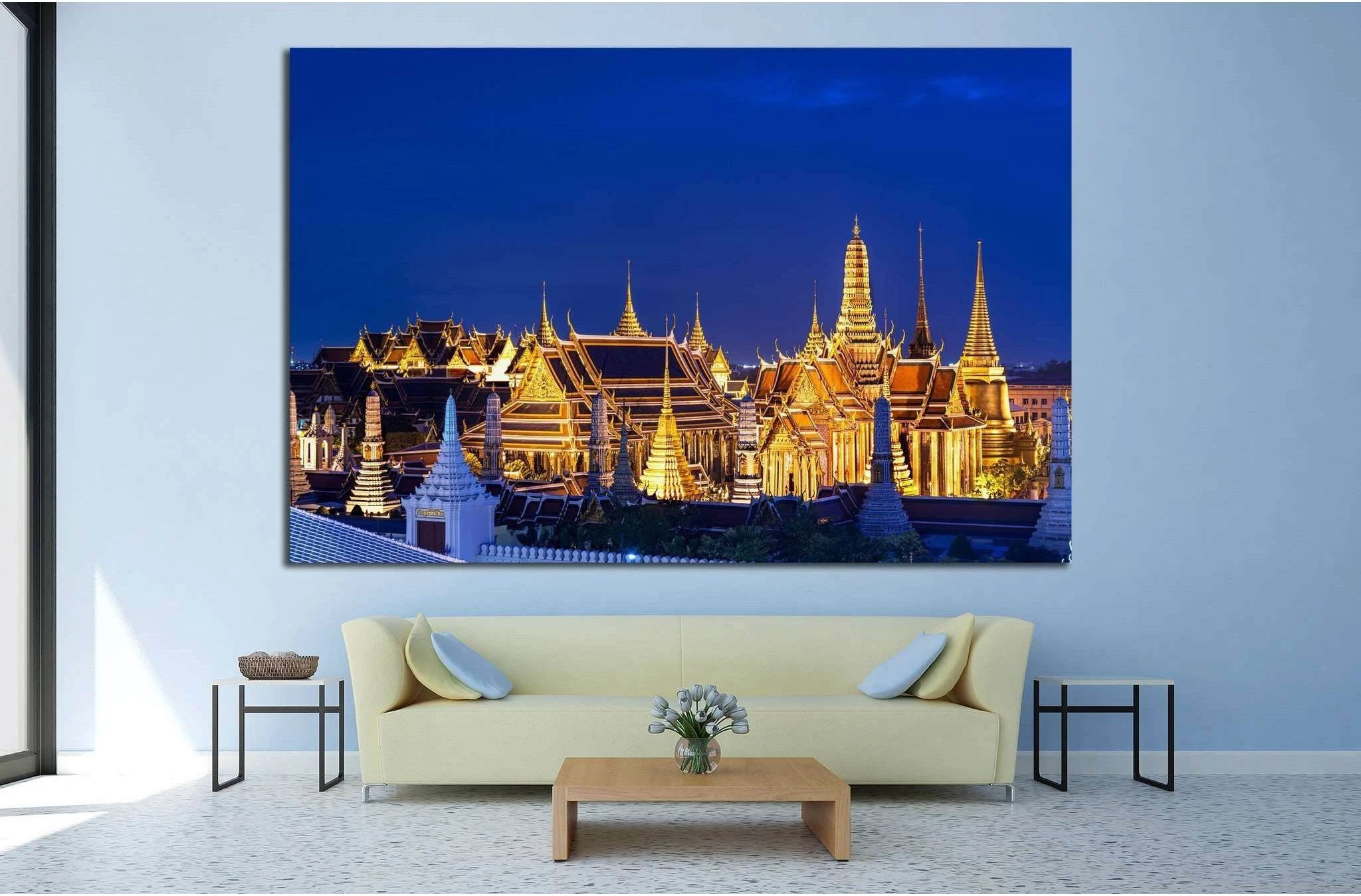 Grand palace, bangkok, Thailand №813 Ready to Hang Canvas Print - Zellart Canvas Prints ALL_Products, s-813