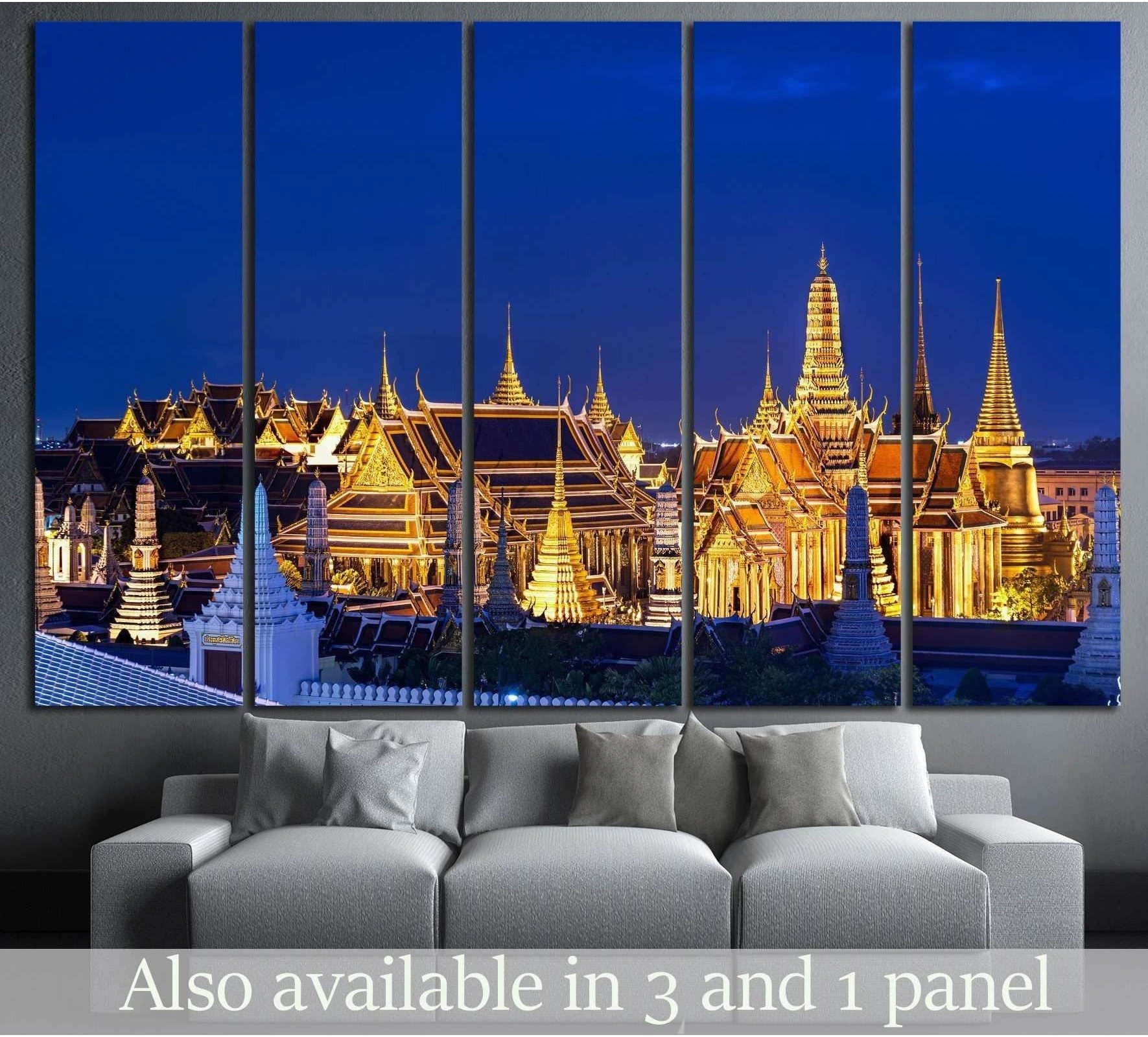 Grand palace, bangkok, Thailand №813 Ready to Hang Canvas Print - Zellart Canvas Prints ALL_Products, s-813