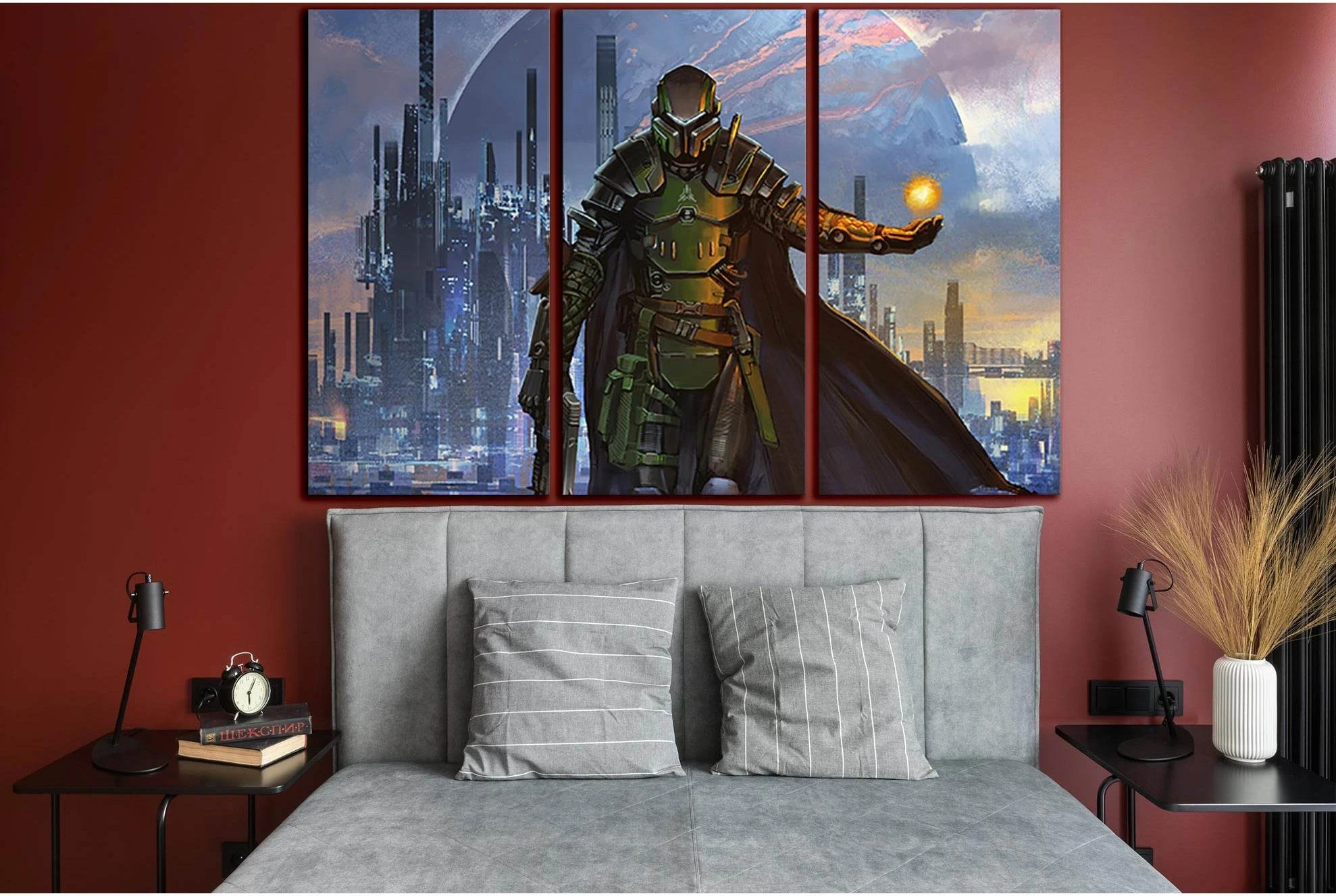 Great Fantastic Warrior №SL1285 Ready to Hang Canvas Print - Zellart Canvas Prints 0new, ALL_Products, Fantasy And Sci Fi Wall Art