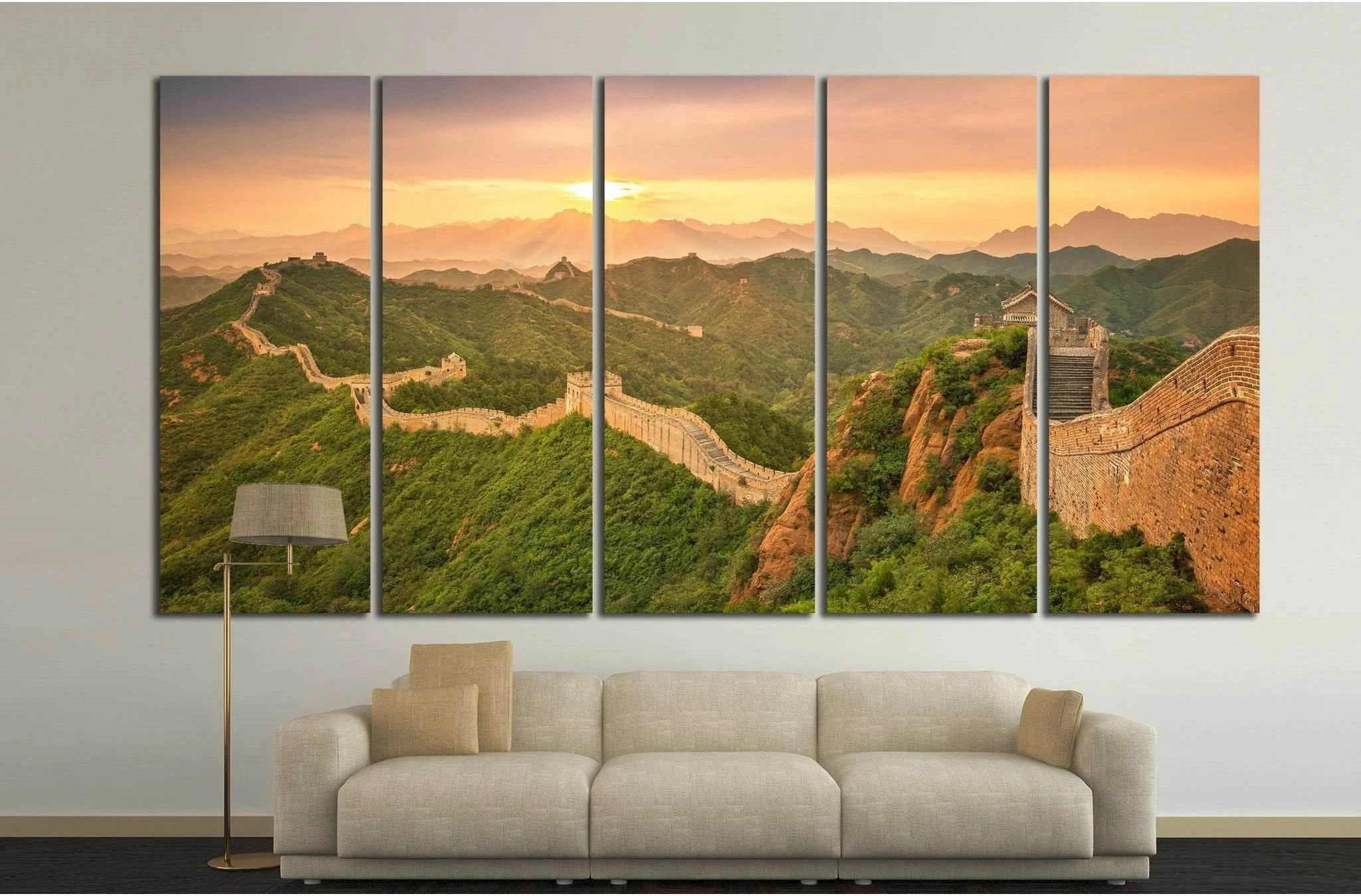 great Wall of China №874 Ready to Hang Canvas Print - Zellart Canvas Prints ALL_Products, s-874