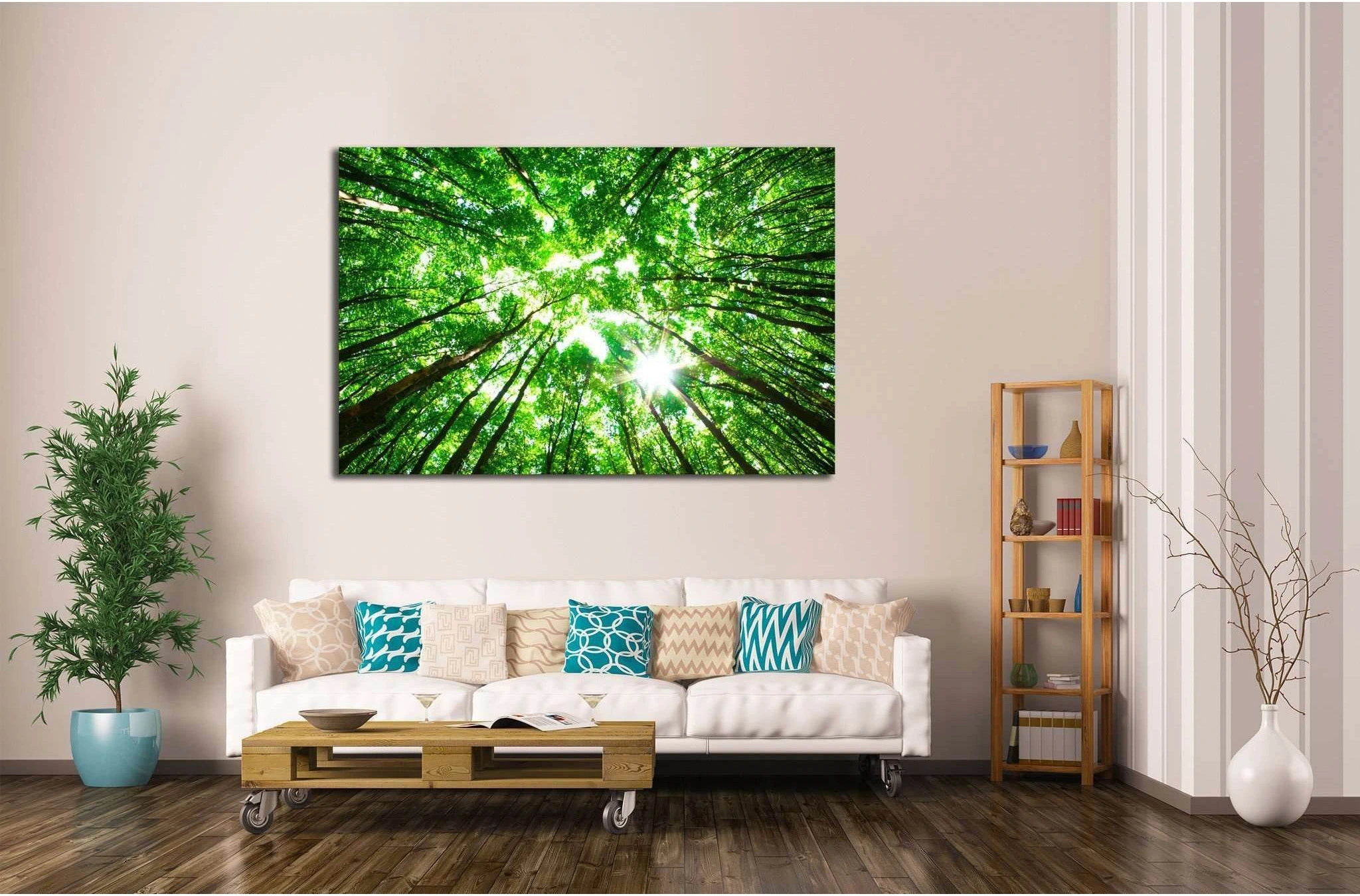 green forest №618 Ready to Hang Canvas Print - Zellart Canvas Prints ALL_Products, s-618