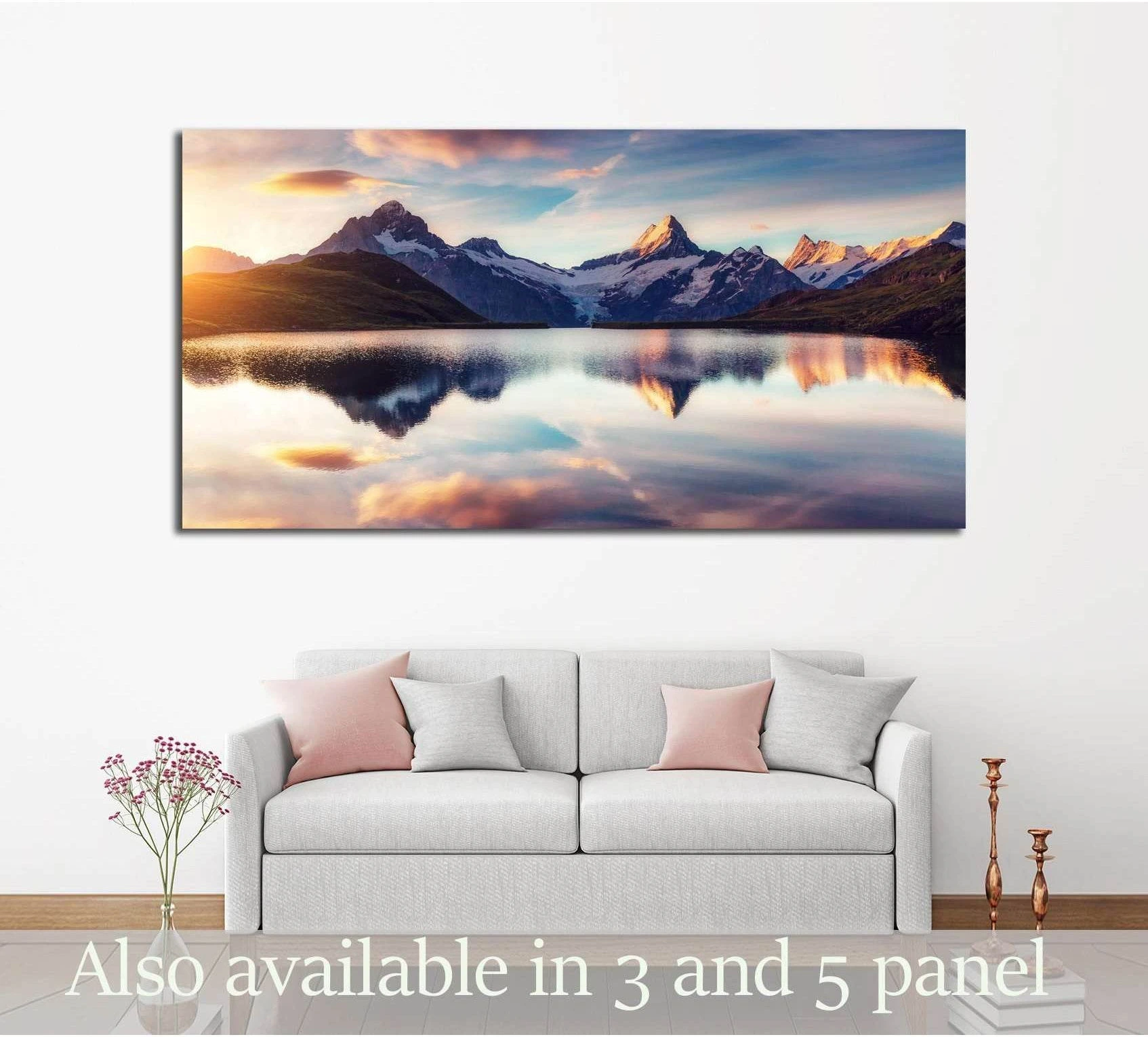 Grindelwald valley, Europe. Beauty world №3174 Ready to Hang Canvas Print - Zellart Canvas Prints ALL_Products, s-3174