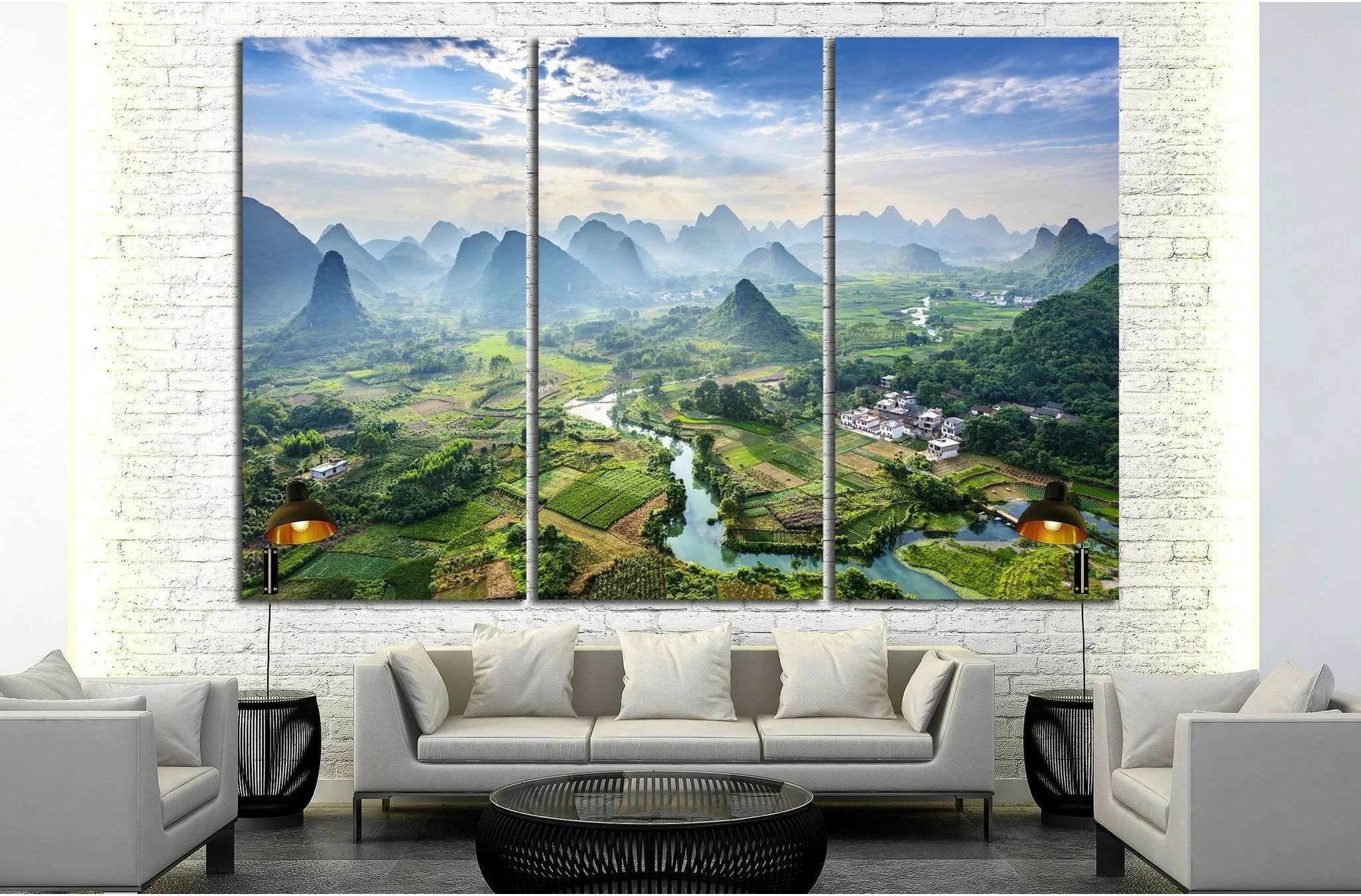 Guangxi Province, China №625 Ready to Hang Canvas Print - Zellart Canvas Prints ALL_Products, s-625