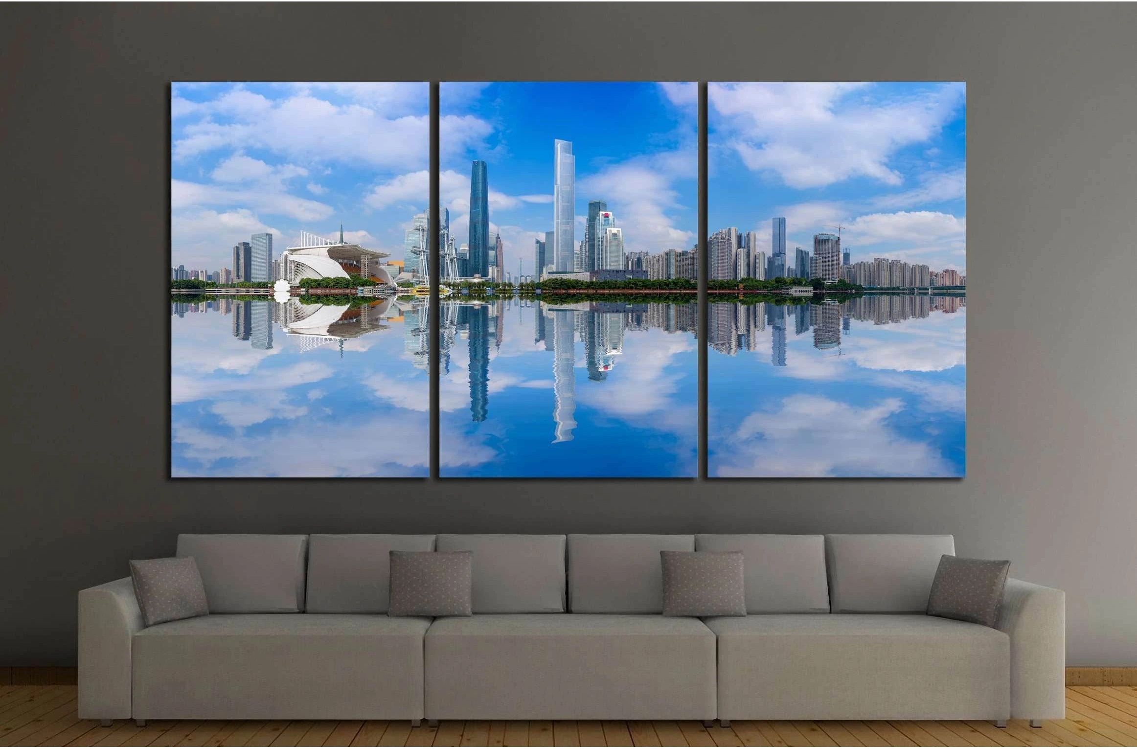 Guangzhou beautiful city scenery №2401 Ready to Hang Canvas Print - Zellart Canvas Prints ALL_Products, s-2401