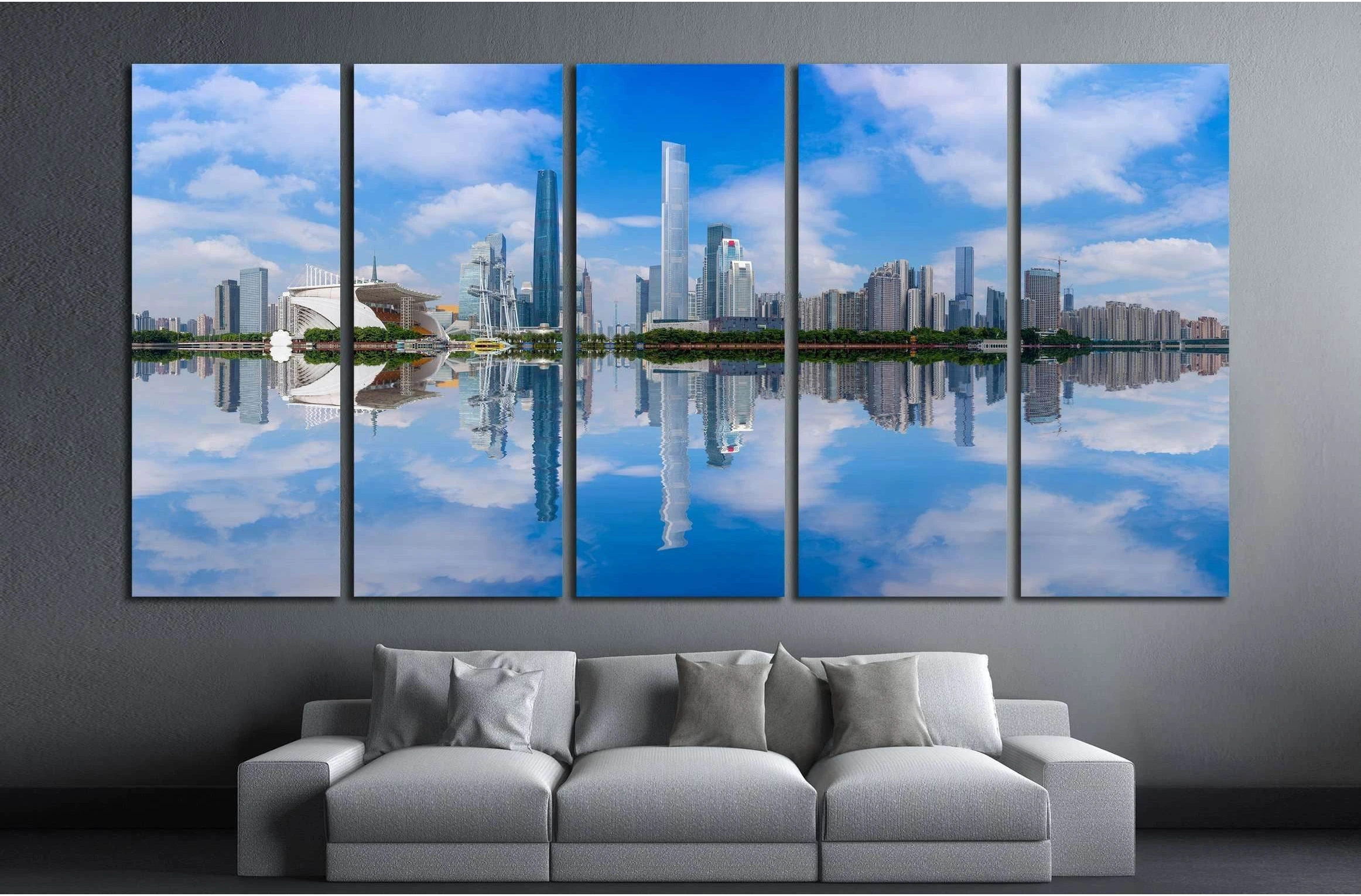 Guangzhou beautiful city scenery №2401 Ready to Hang Canvas Print - Zellart Canvas Prints ALL_Products, s-2401