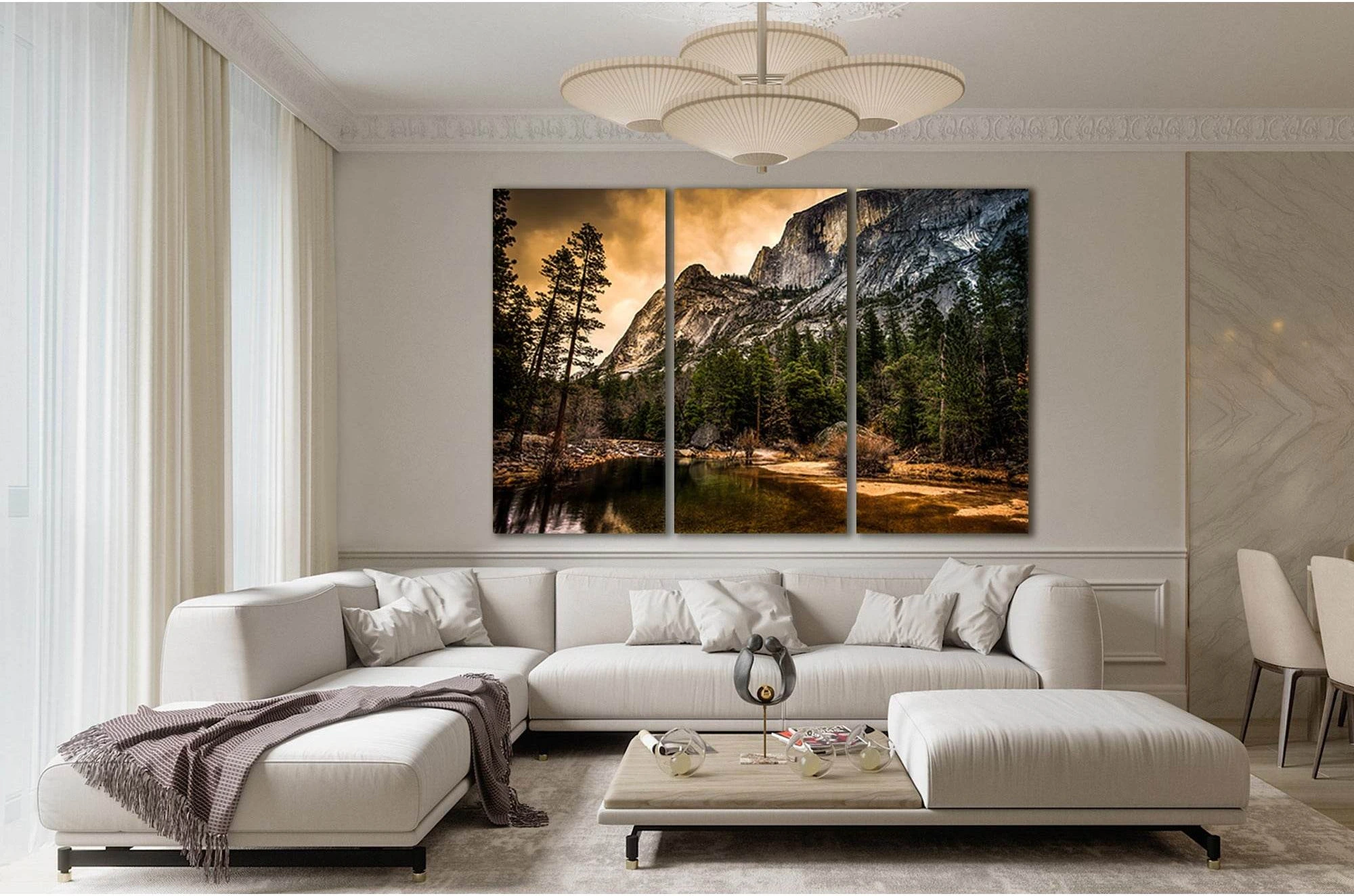 Half Dome Over Mirror Lake №sl07 Ready to Hang Canvas Print - Zellart Canvas Prints 0new, ALL_Products, Nature & Landscapes Canvas Print