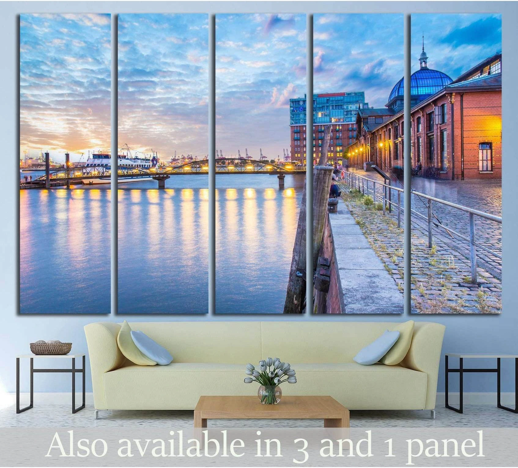 Hamburg, Germany №815 Ready to Hang Canvas Print - Zellart Canvas Prints ALL_Products, s-815