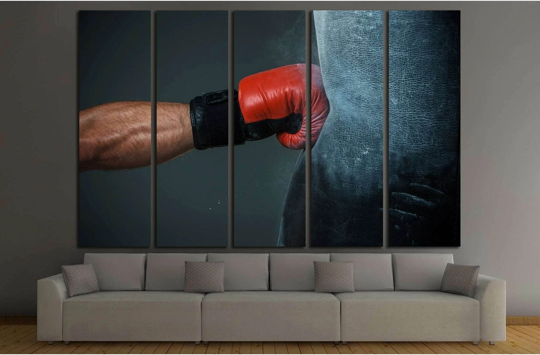 Hand of boxer and punching bag №1375 Ready to Hang Canvas Print - Zellart Canvas Prints ALL_Products, s-1375