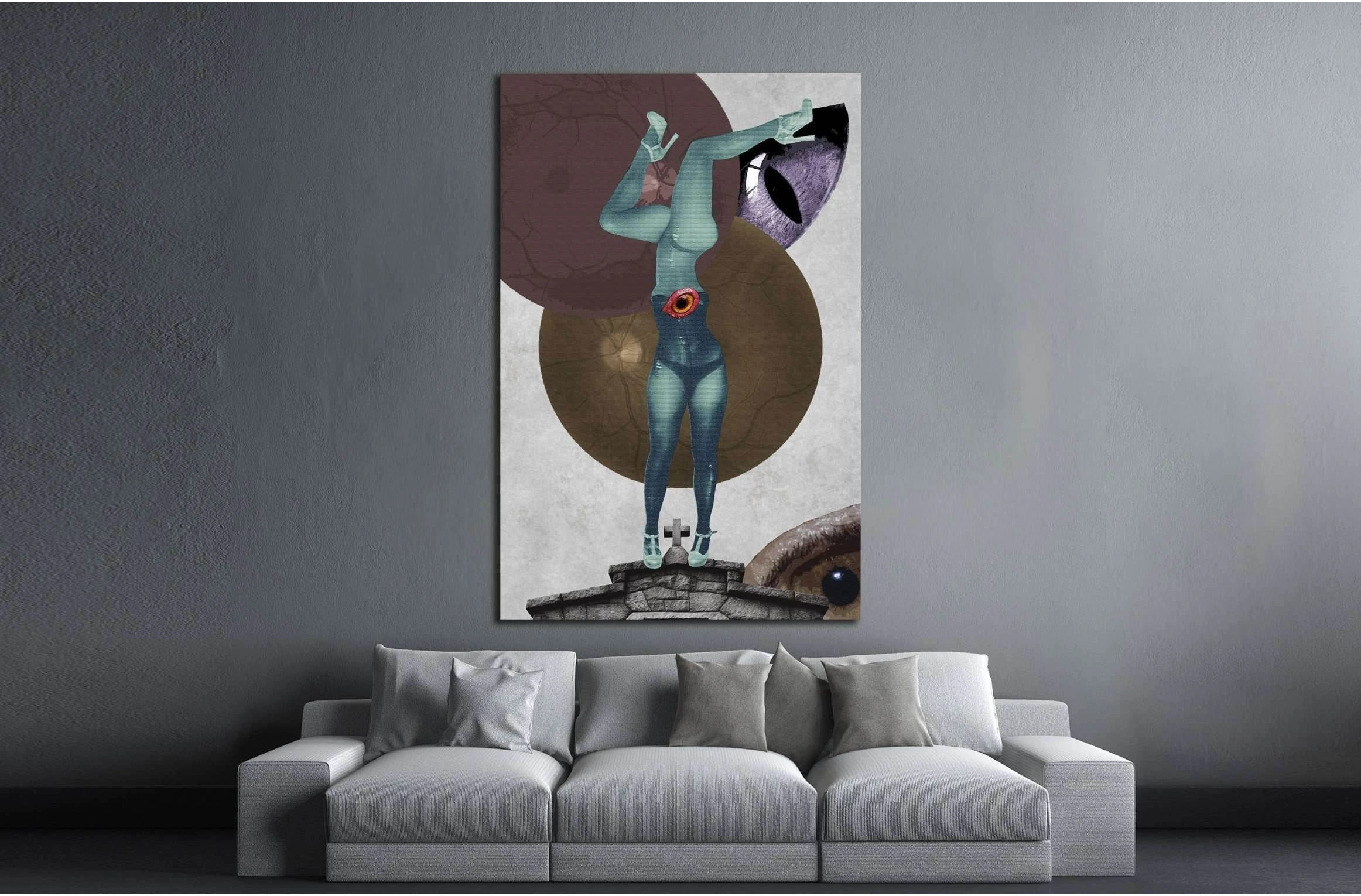 he definitely knows by now (Eugenia Loli) №3400 Ready to Hang Canvas Print - Zellart Canvas Prints ALL_Products, s-3400