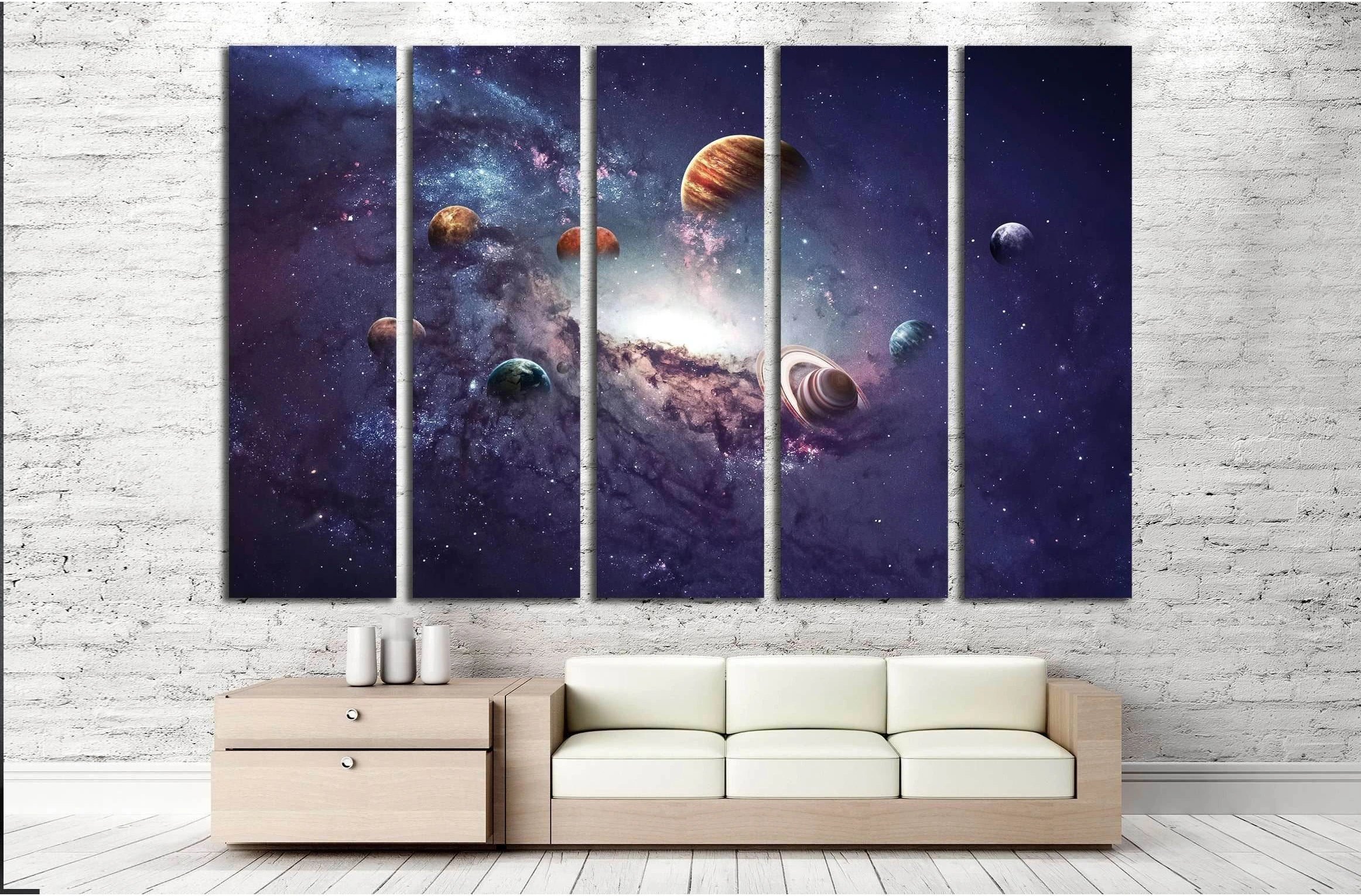 High resolution images presents creating planets of the solar system. №2450 Ready to Hang Canvas Print - Zellart Canvas Prints 000Negative, ALL_Products, autopostr_pinterest_64952, s-2450