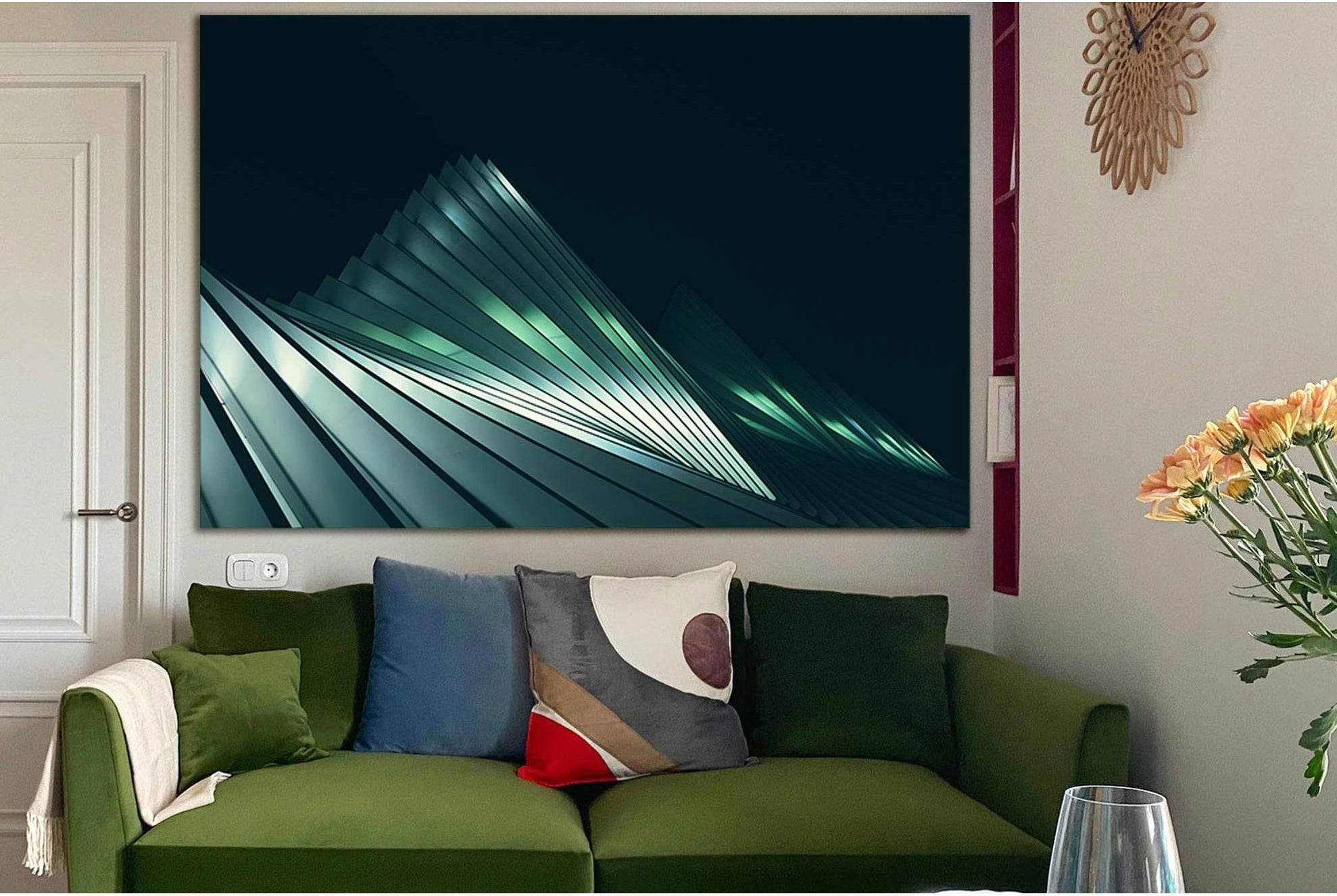 High Speed Train Station In Italy №SL1413 Ready to Hang Canvas Print - Zellart Canvas Prints 0new, ALL_Products, Architecture