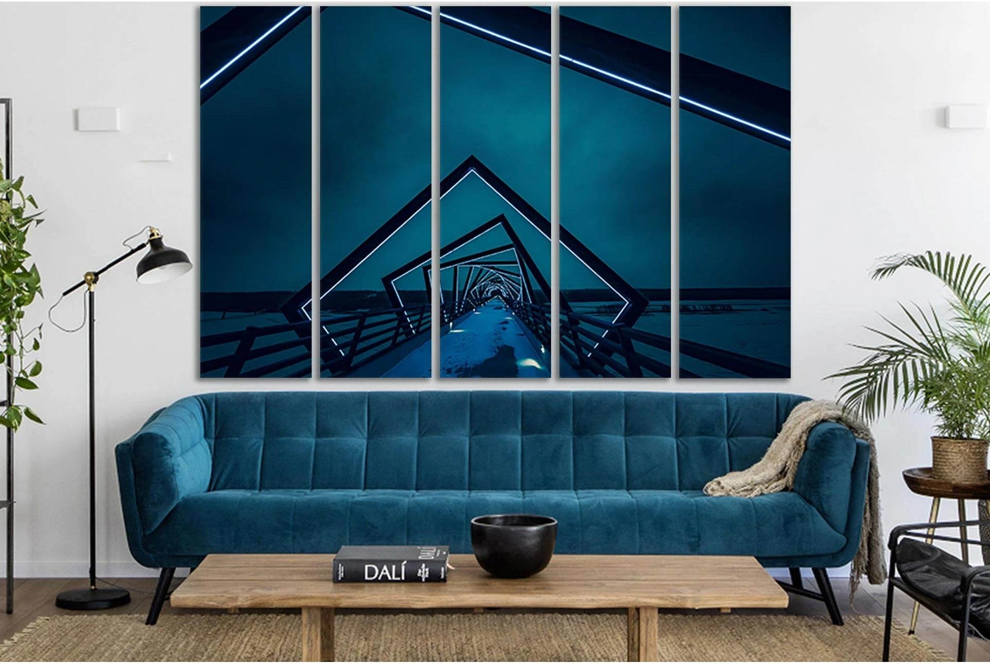 High Trestle Trail №SL1116 Ready to Hang Canvas Print - Zellart Canvas Prints 0new, ALL_Products, Bridges Wall Art