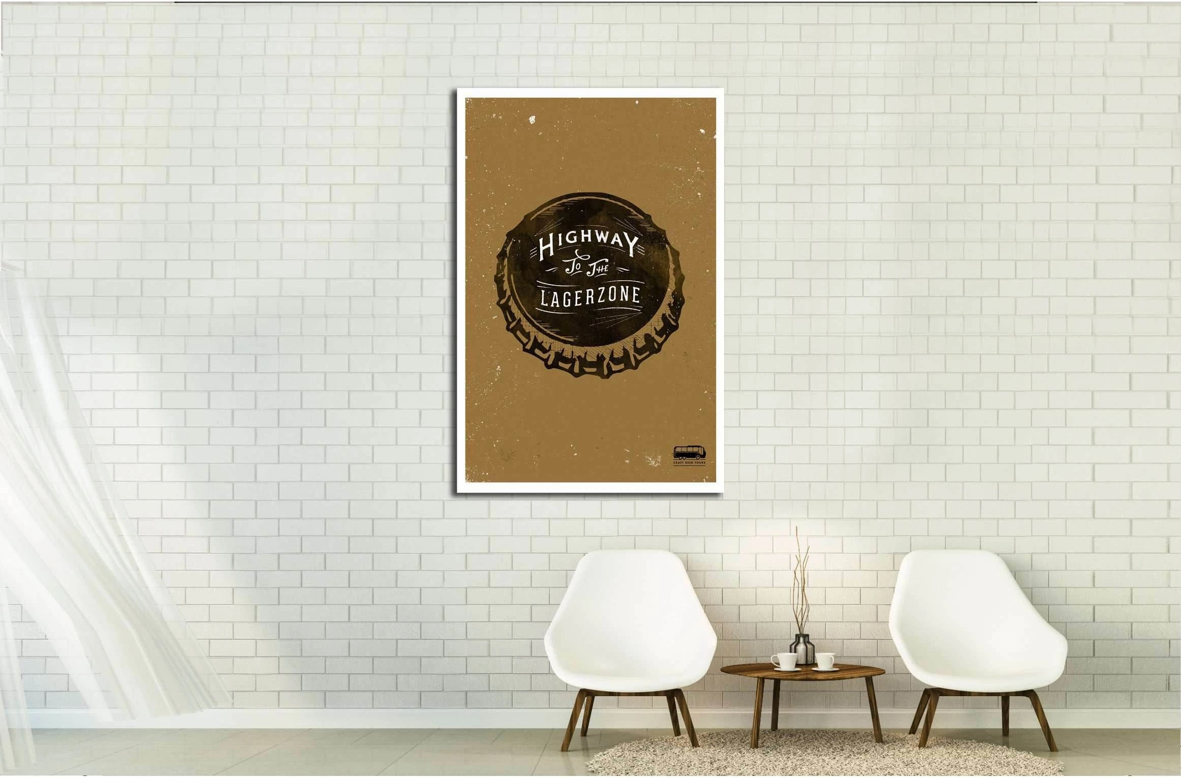 Highway to the lagerzone №3417 Ready to Hang Canvas Print - Zellart Canvas Prints ALL_Products, s-3417