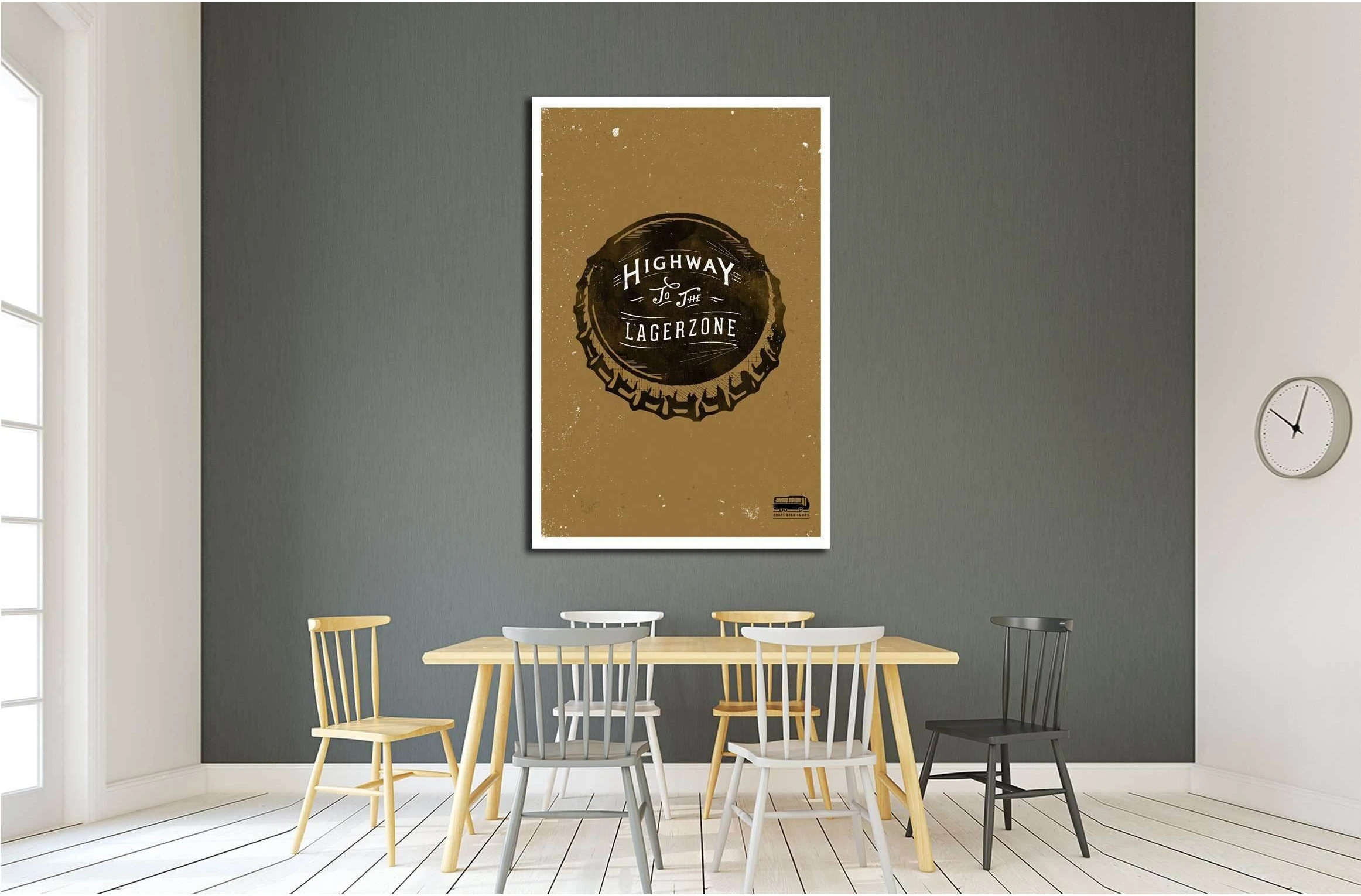 Highway to the lagerzone №3417 Ready to Hang Canvas Print - Zellart Canvas Prints ALL_Products, s-3417