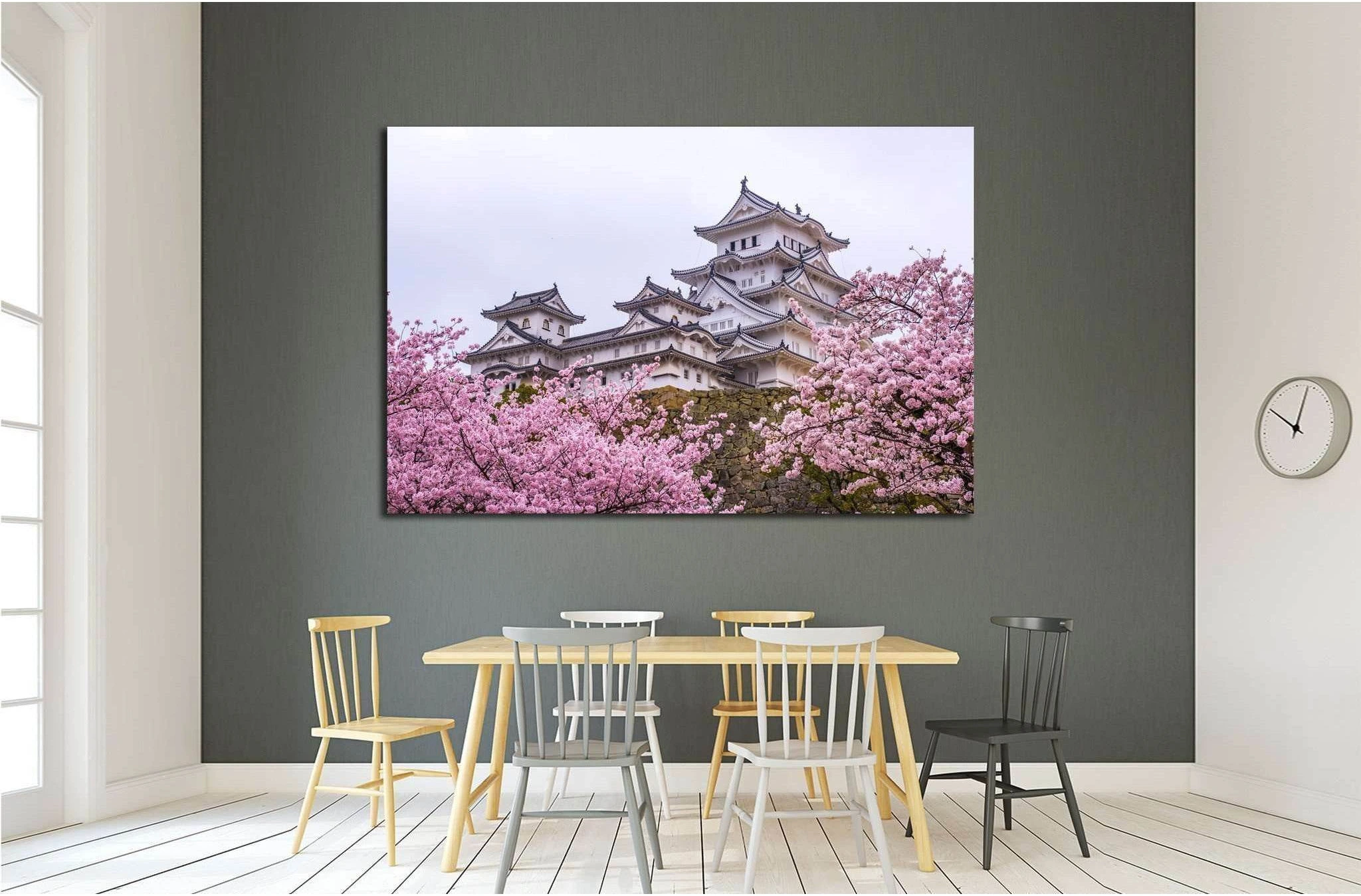 Himeji Sakura №1798 Ready to Hang Canvas Print - Zellart Canvas Prints ALL_Products, s-1798