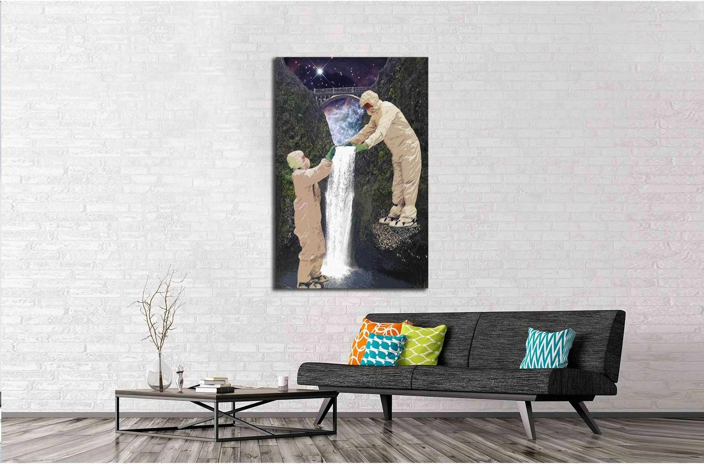 historical record of the mars terraforming (Eugenia Loli) №3402 Ready to Hang Canvas Print - Zellart Canvas Prints ALL_Products, s-3402