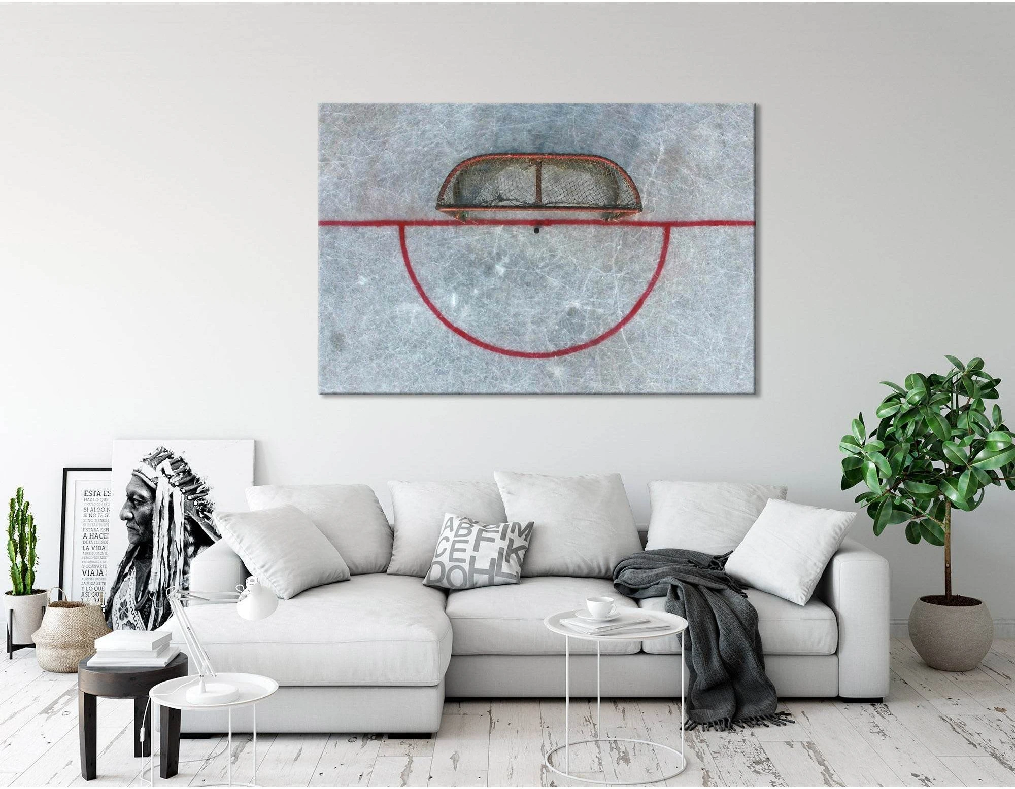 Hockey Gates Before The Match №04444 Ready to Hang Canvas Print - Zellart Canvas Prints ALL_Products