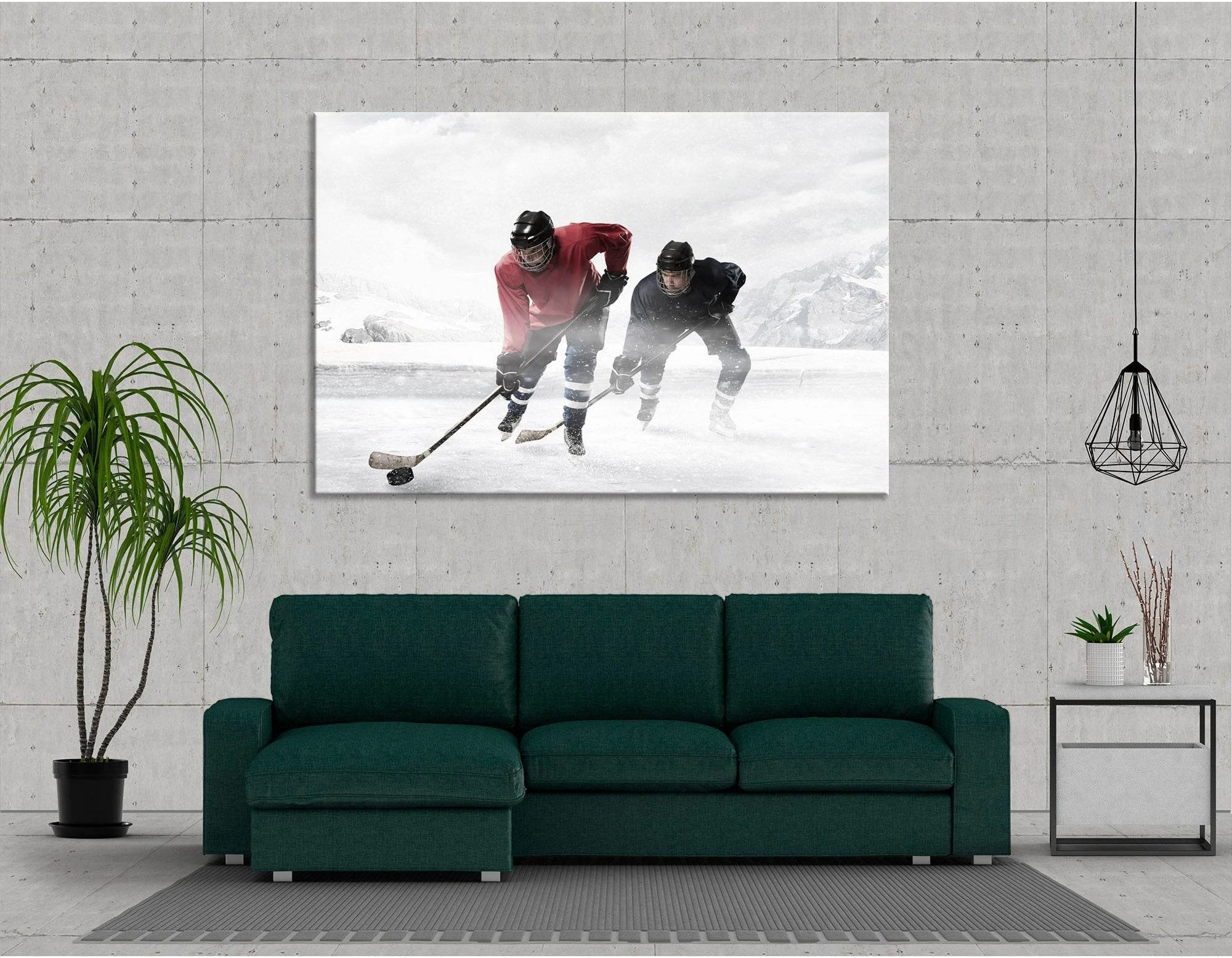 Hockey Players №04449 Ready to Hang Canvas Print - Zellart Canvas Prints ALL_Products