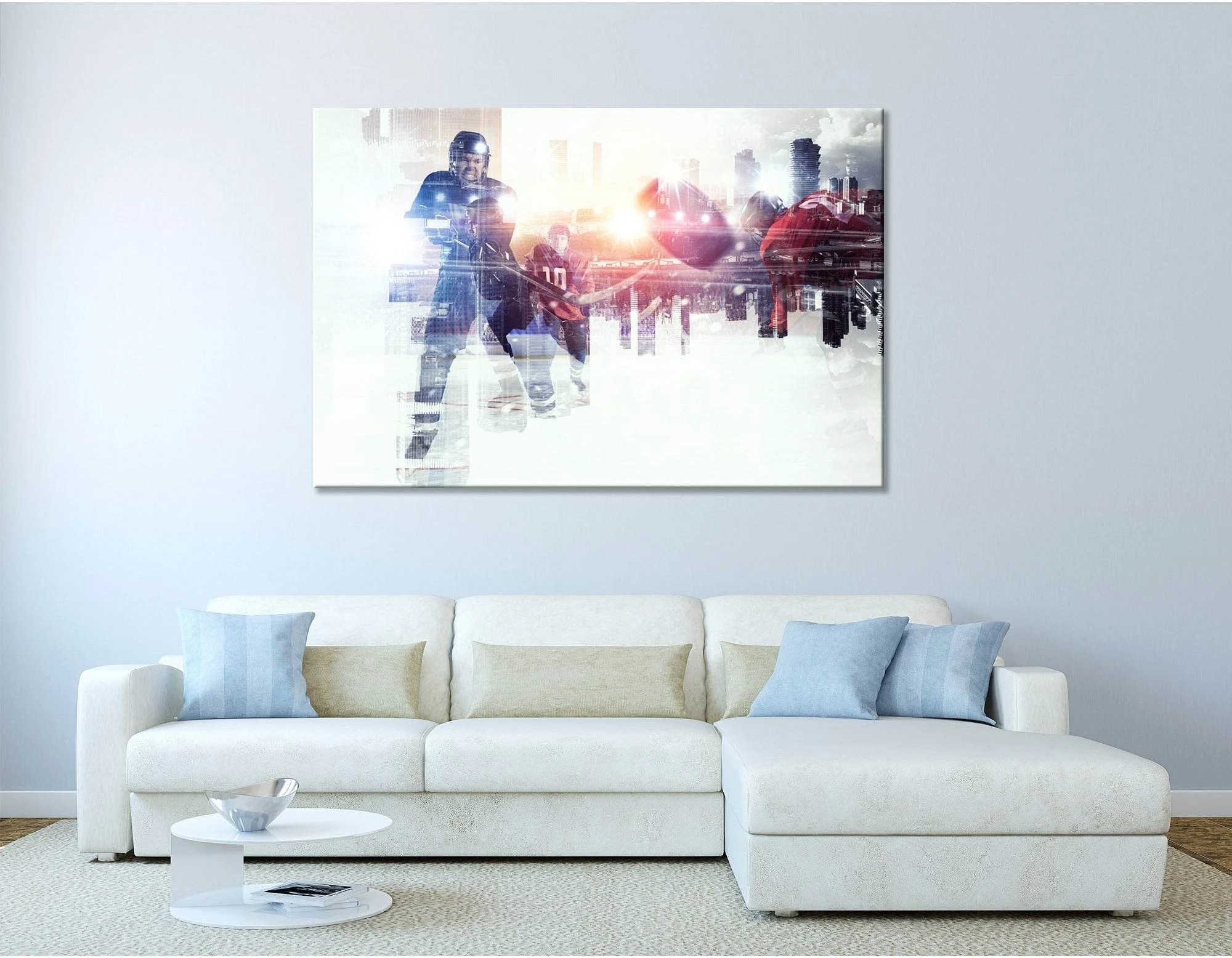 Hockey Players On Ice №04440 Ready to Hang Canvas Print - Zellart Canvas Prints ALL_Products