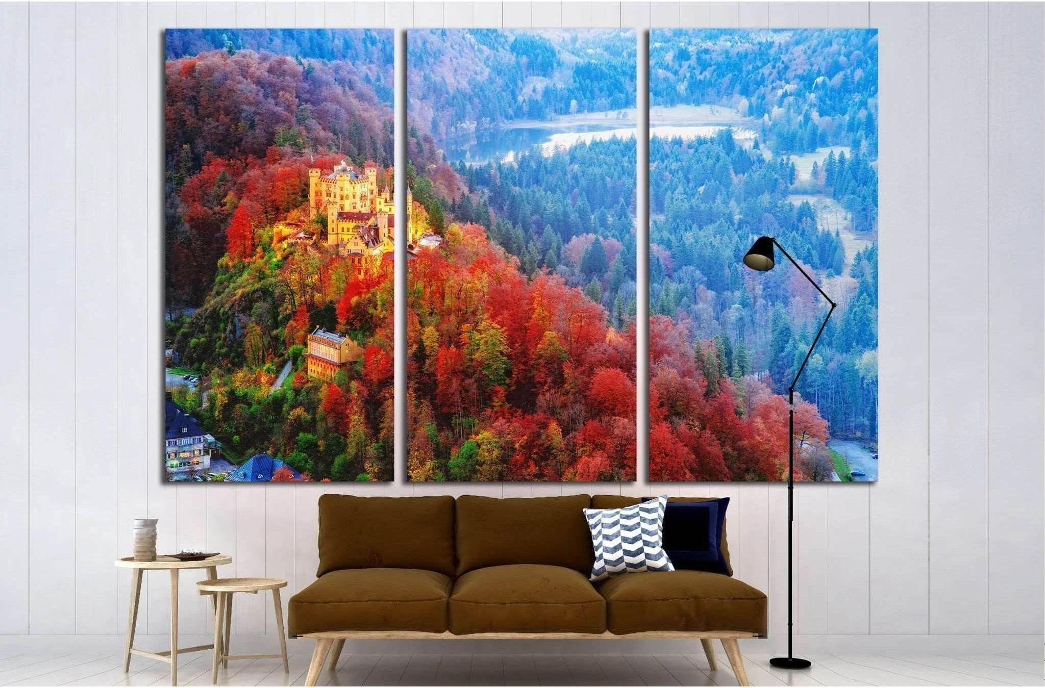 Hohenschwangau castle, Germany, Bavaria region №1811 Ready to Hang Canvas Print - Zellart Canvas Prints ALL_Products, s-1811