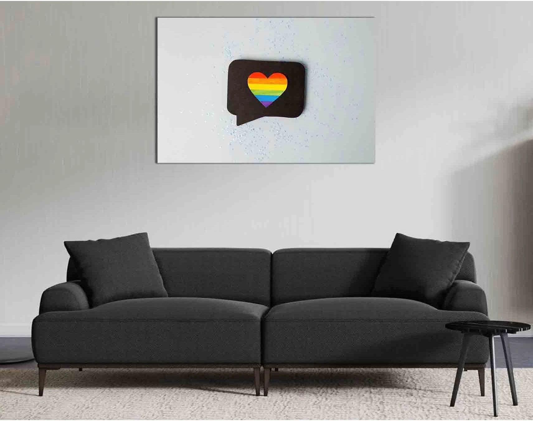 Homosexual love №2134 Ready to Hang Canvas Print - Zellart Canvas Prints 2134, ALL_Products