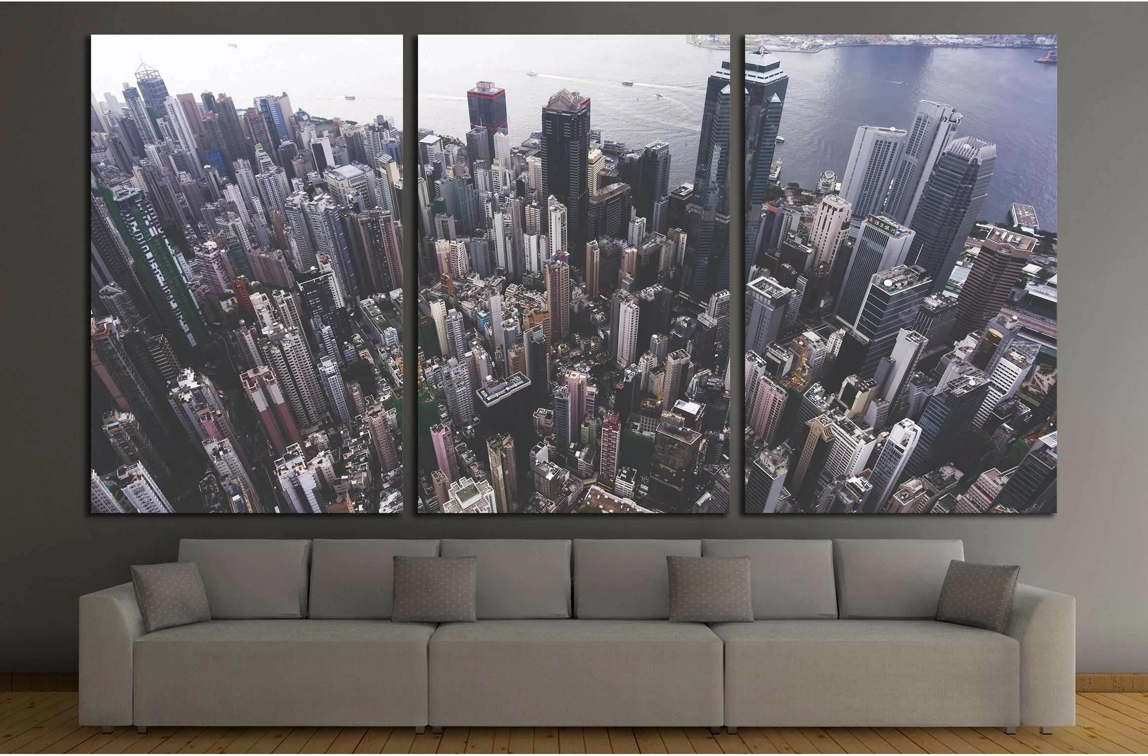 Hong Kong №2977 Ready to Hang Canvas Print - Zellart Canvas Prints ALL_Products, s-2977