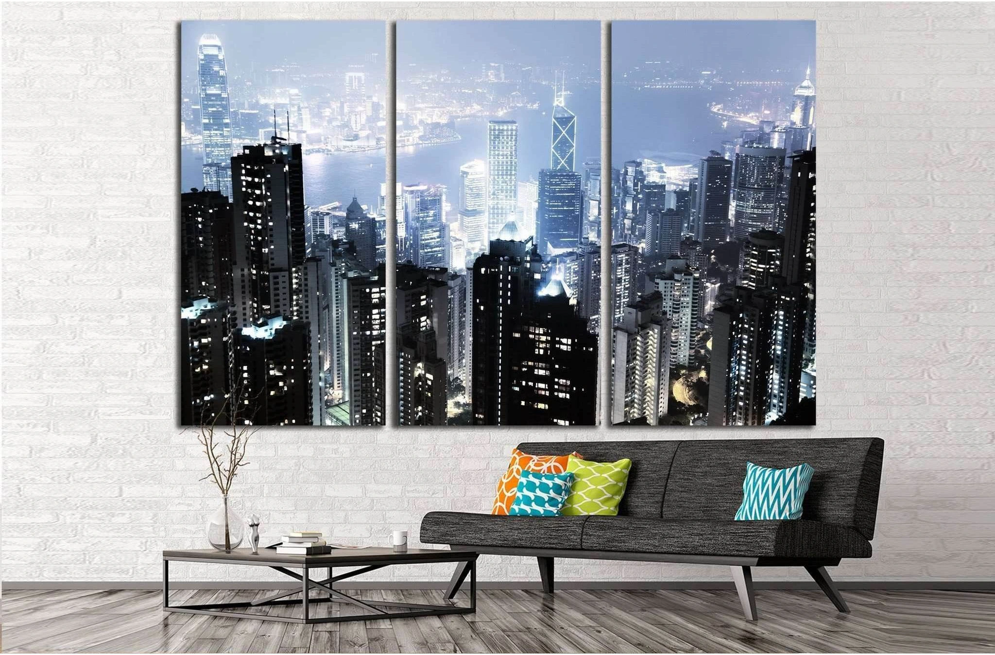Hong Kong №766 Ready to Hang Canvas Print - Zellart Canvas Prints ALL_Products, s-766