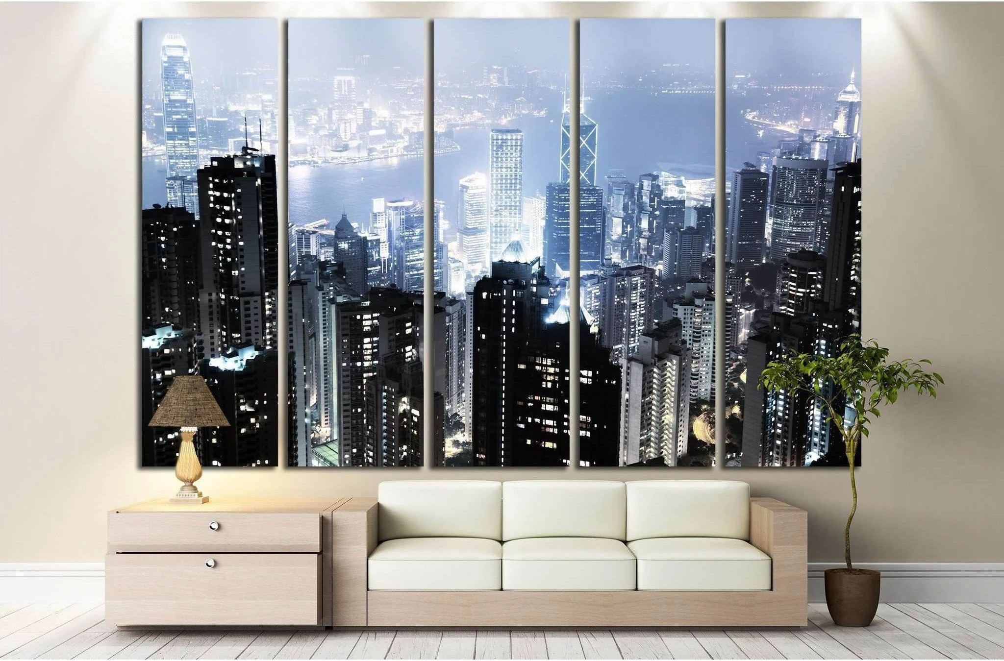 Hong Kong №766 Ready to Hang Canvas Print - Zellart Canvas Prints ALL_Products, s-766