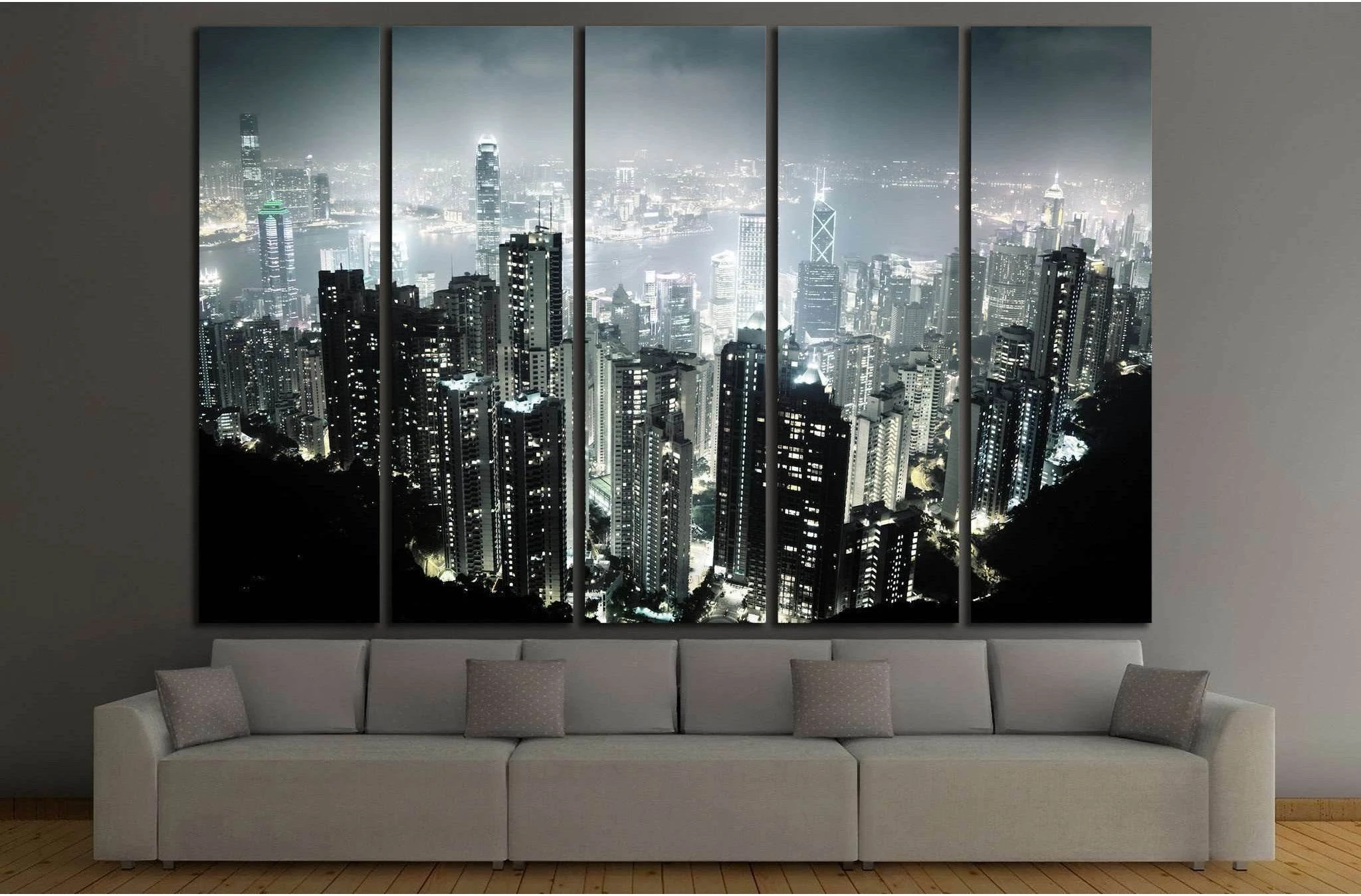 Hong Kong №767 Ready to Hang Canvas Print - Zellart Canvas Prints ALL_Products, s-767