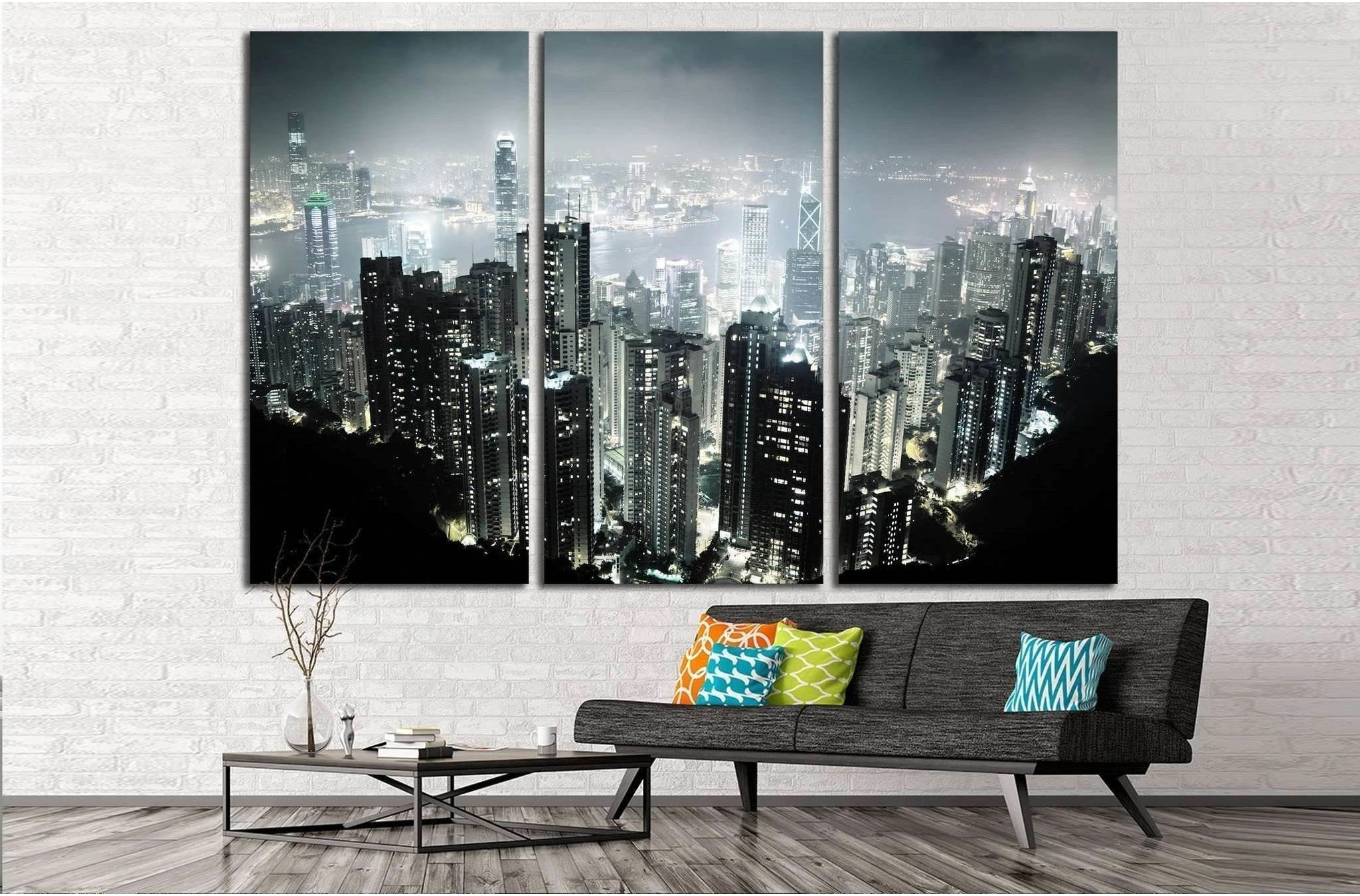 Hong Kong №767 Ready to Hang Canvas Print - Zellart Canvas Prints ALL_Products, s-767