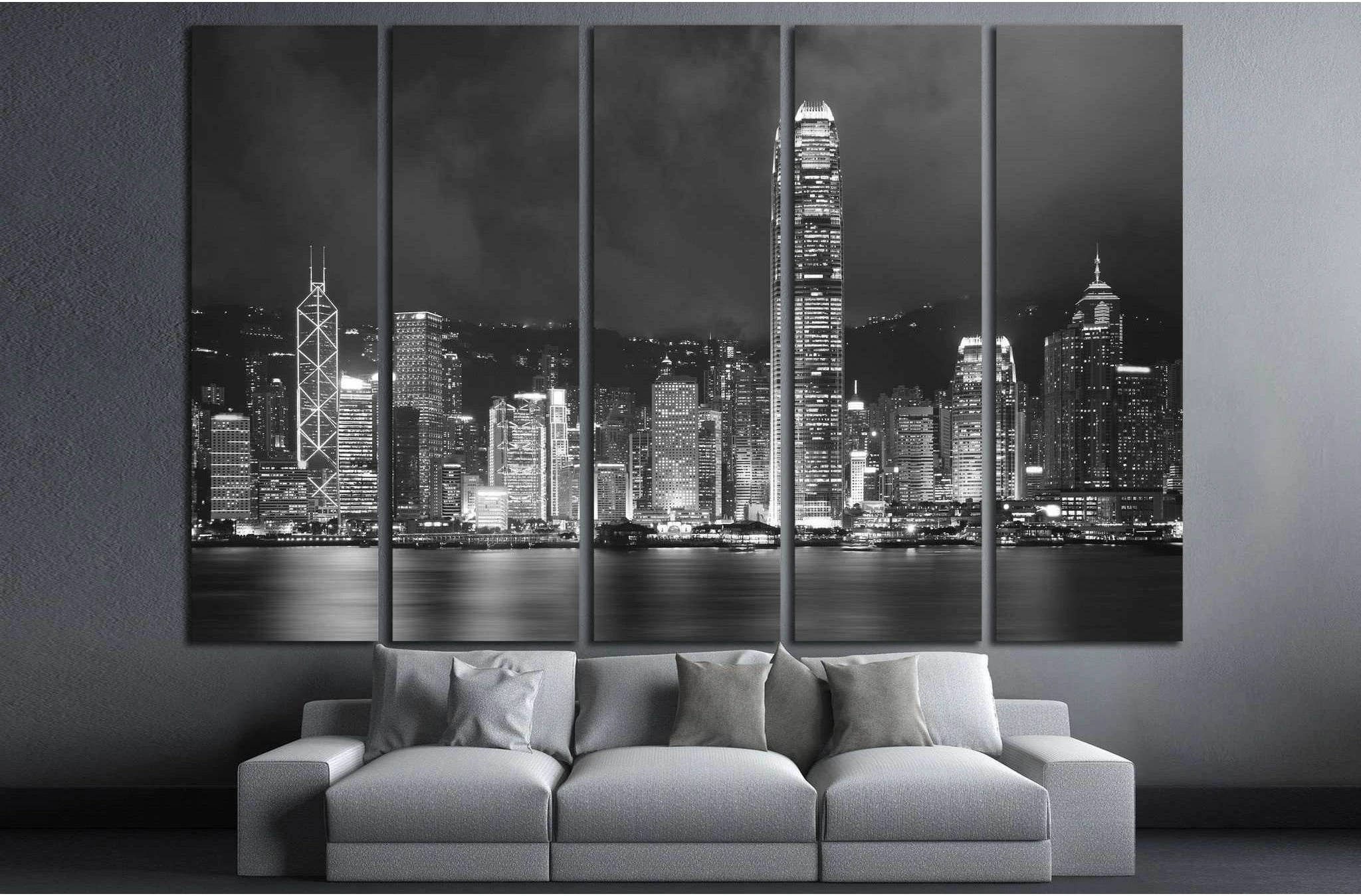 Hong Kong Harbor №835 Ready to Hang Canvas Print - Zellart Canvas Prints ALL_Products, s-835