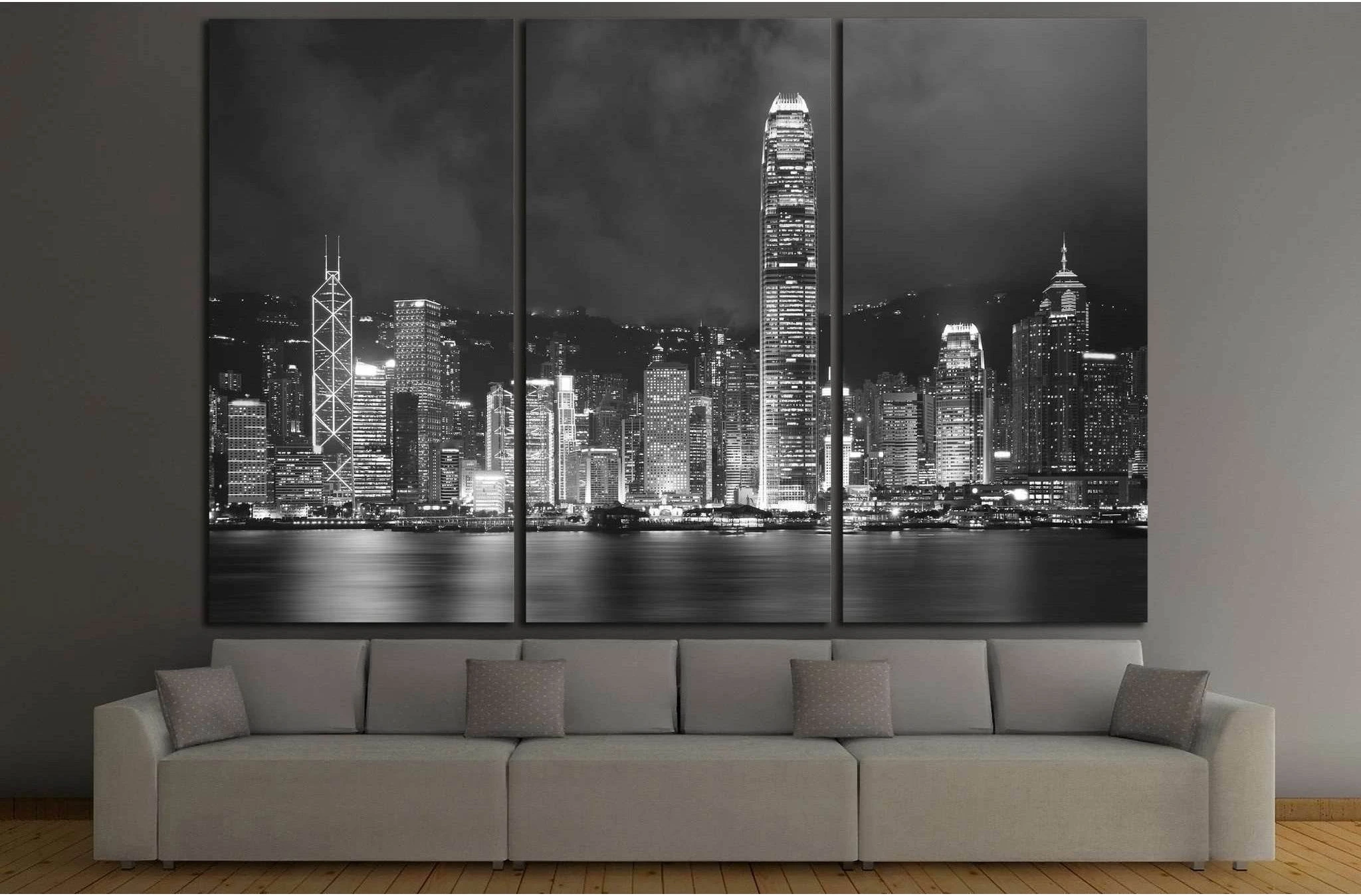 Hong Kong Harbor №835 Ready to Hang Canvas Print - Zellart Canvas Prints ALL_Products, s-835